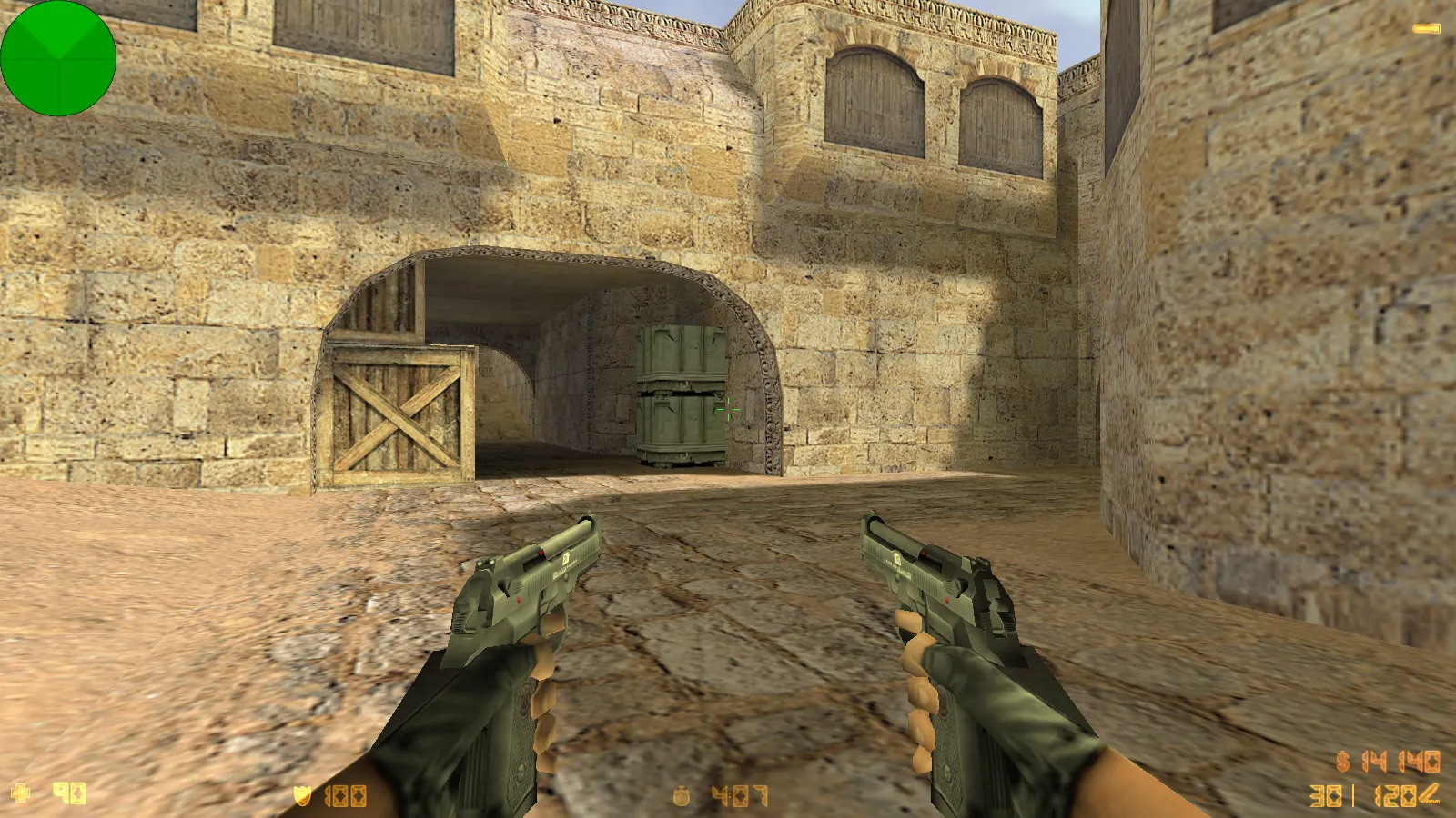 Скриншот  CS 1.0 сборка для CS 1.6: 5 апдейтов, оружейные модели v_/p_/w_, звуки, текстуры карт и фон меню