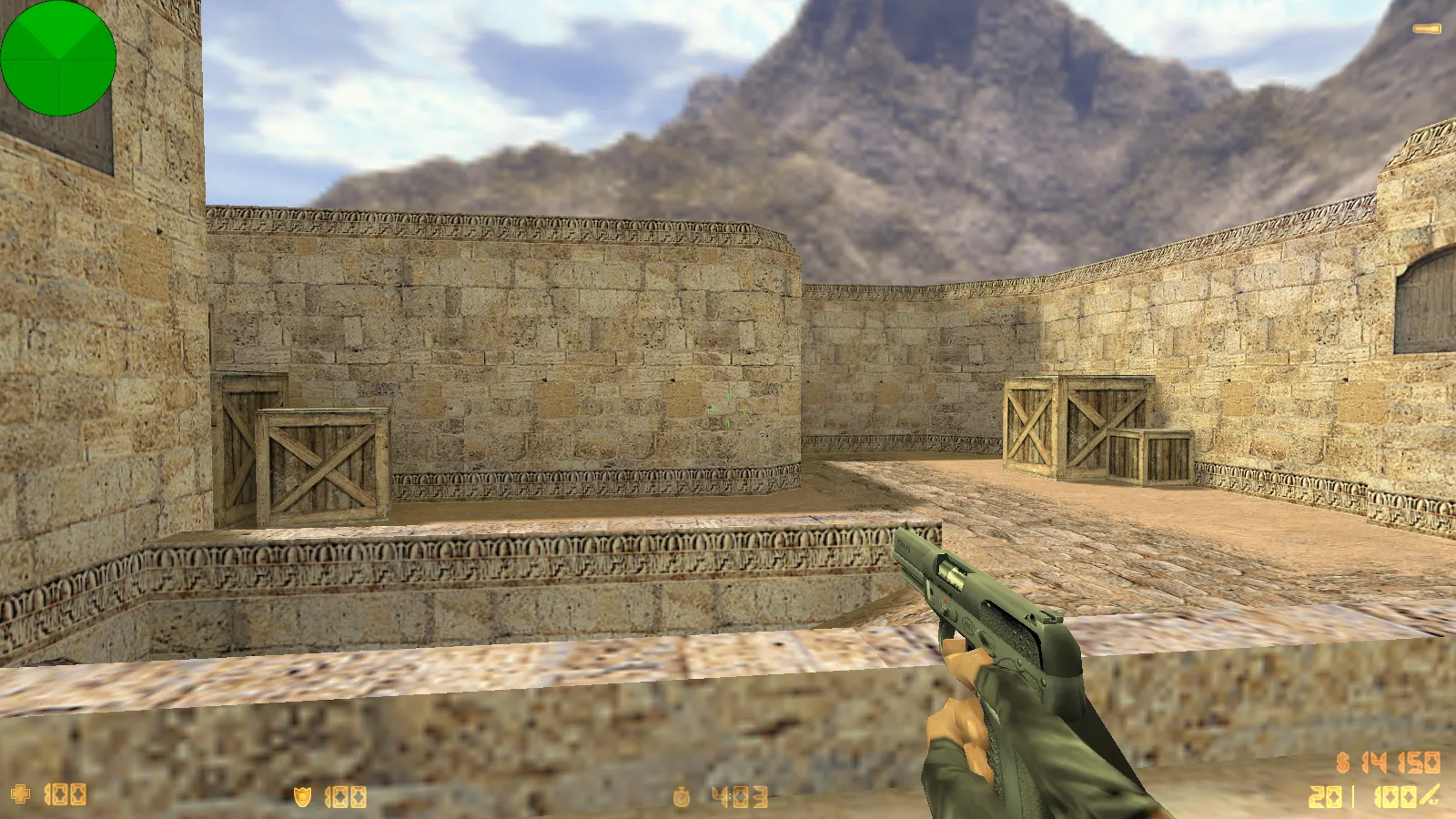 Скриншот  CS 1.0 сборка для CS 1.6: 5 апдейтов, оружейные модели v_/p_/w_, звуки, текстуры карт и фон меню