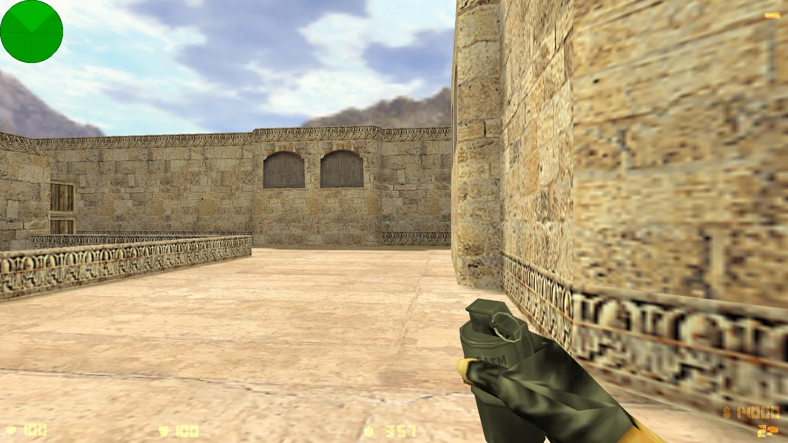 Скриншот  CS 1.0 сборка для CS 1.6: 5 апдейтов, оружейные модели v_/p_/w_, звуки, текстуры карт и фон меню