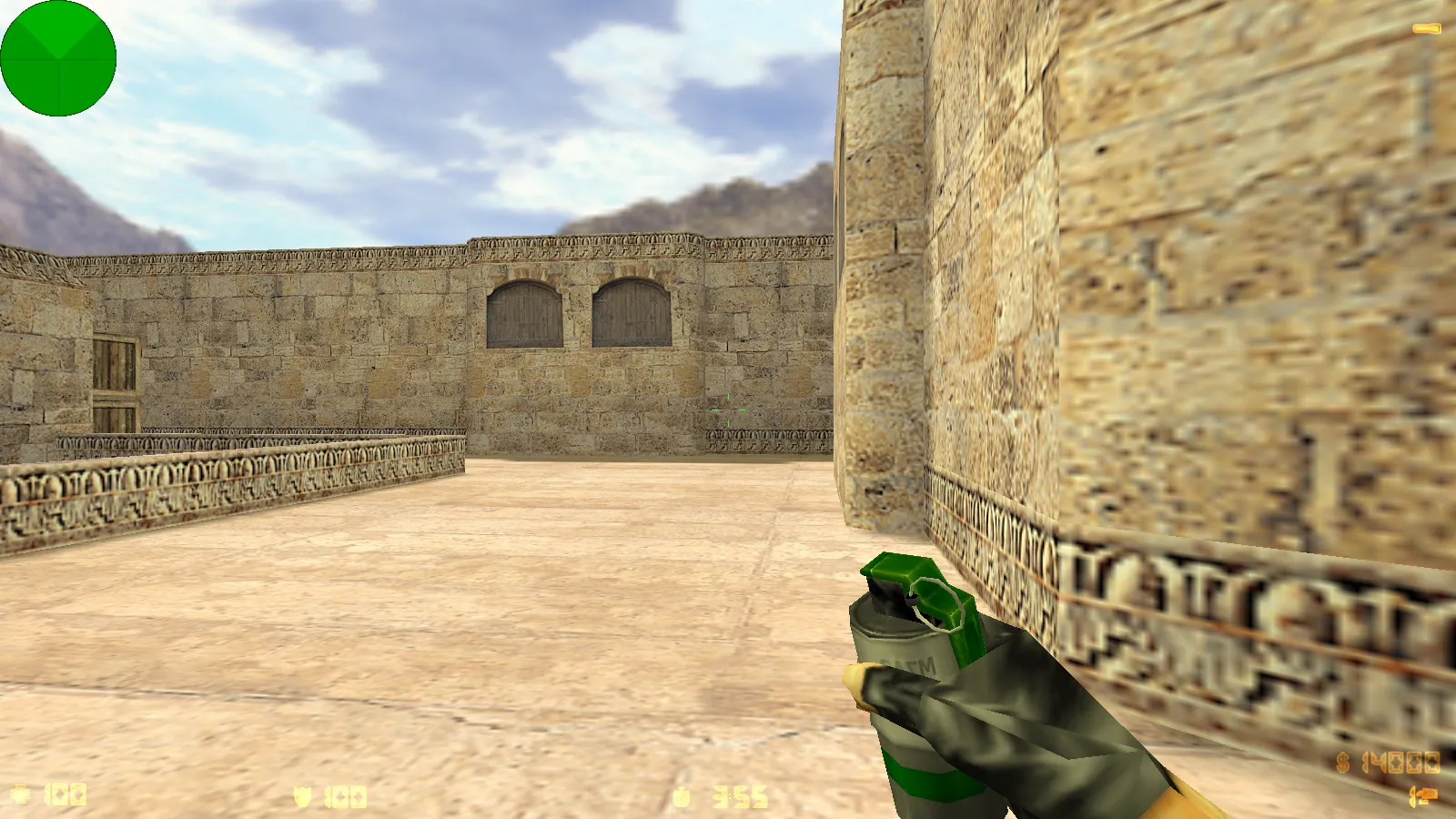 Скриншот  CS 1.0 сборка для CS 1.6: 5 апдейтов, оружейные модели v_/p_/w_, звуки, текстуры карт и фон меню