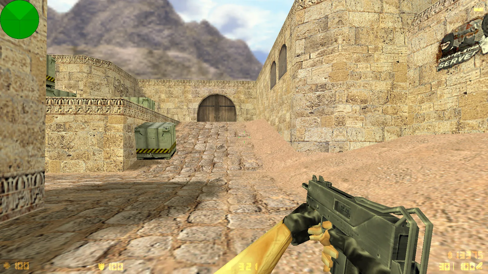 Скриншот  CS 1.0 сборка для CS 1.6: 5 апдейтов, оружейные модели v_/p_/w_, звуки, текстуры карт и фон меню