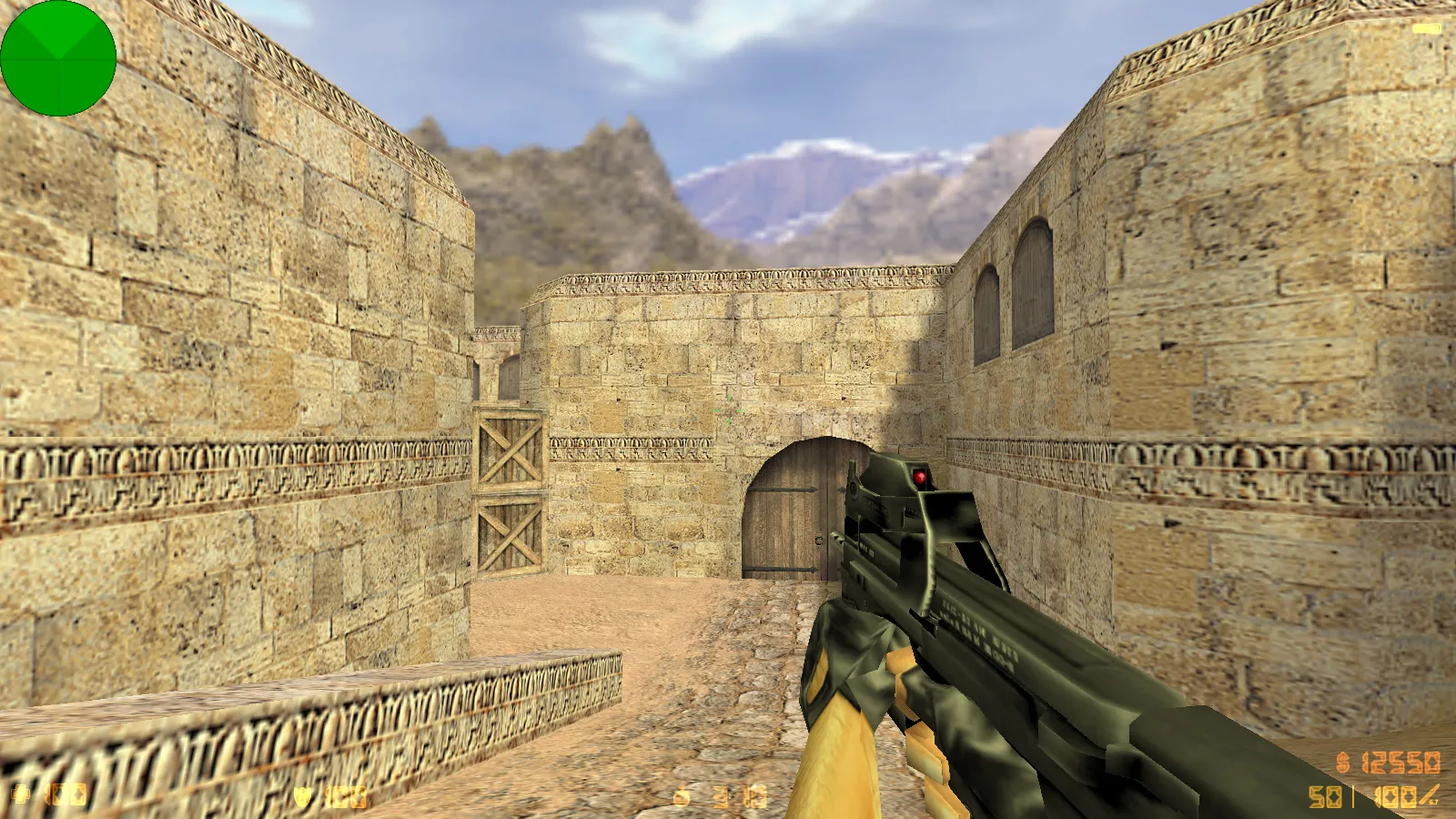 Скриншот  CS 1.0 сборка для CS 1.6: 5 апдейтов, оружейные модели v_/p_/w_, звуки, текстуры карт и фон меню