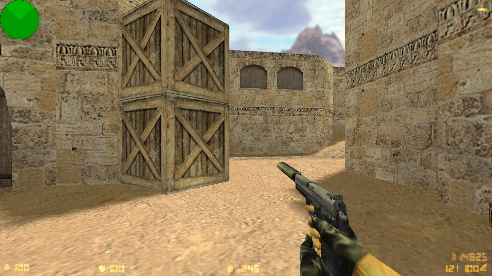 Скриншот  CS 1.0 сборка для CS 1.6: 5 апдейтов, оружейные модели v_/p_/w_, звуки, текстуры карт и фон меню