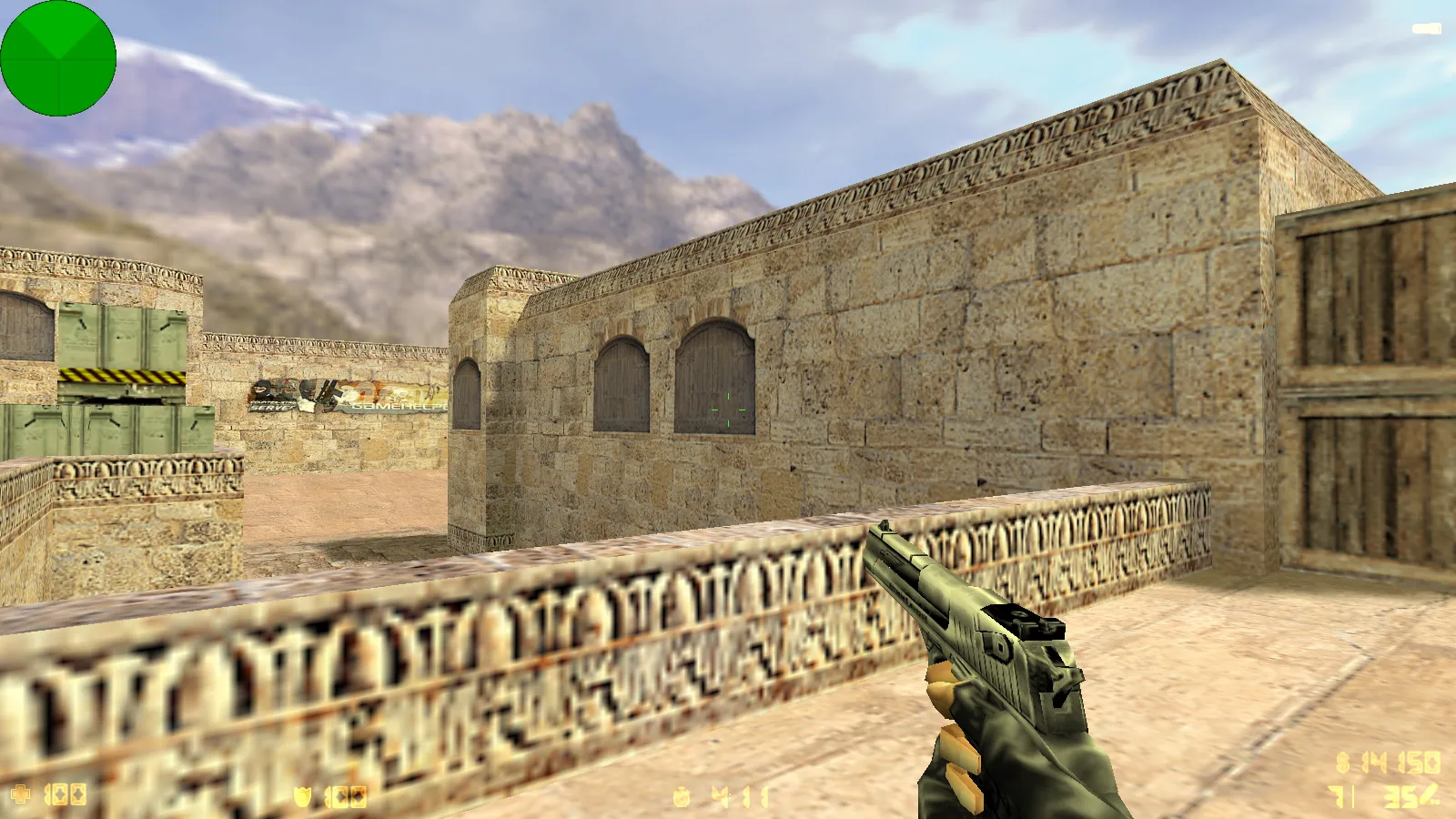 Скриншот  CS 1.2 сборка CS 1.6: модели v_ p_ w_, звуки, текстуры карт и фон спецназа в главном меню