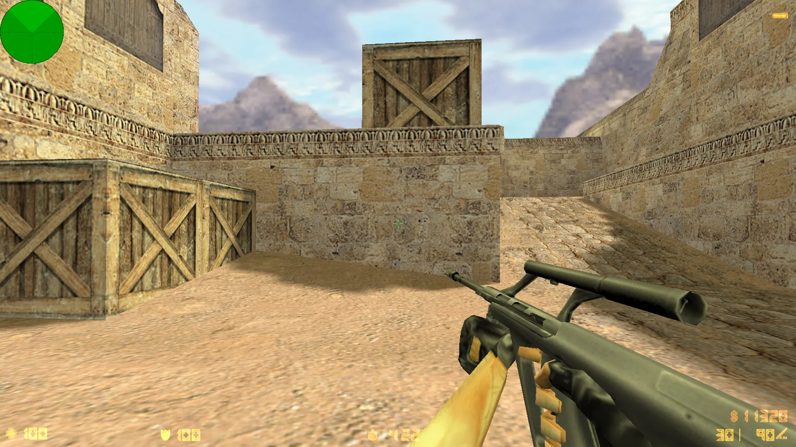 Скриншот  CS 1.2 сборка CS 1.6: модели v_ p_ w_, звуки, текстуры карт и фон спецназа в главном меню