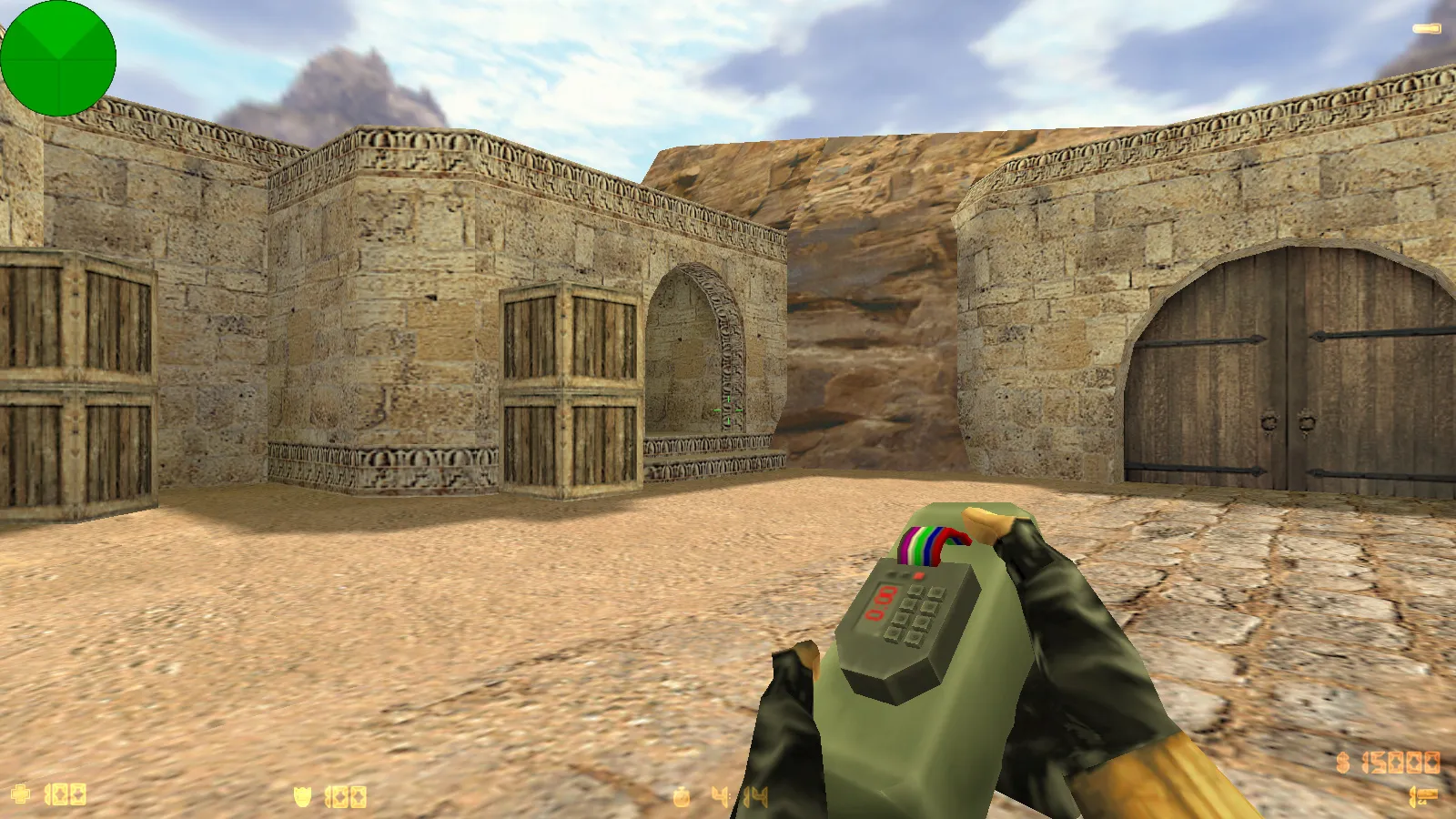 Скриншот  CS 1.2 сборка CS 1.6: модели v_ p_ w_, звуки, текстуры карт и фон спецназа в главном меню