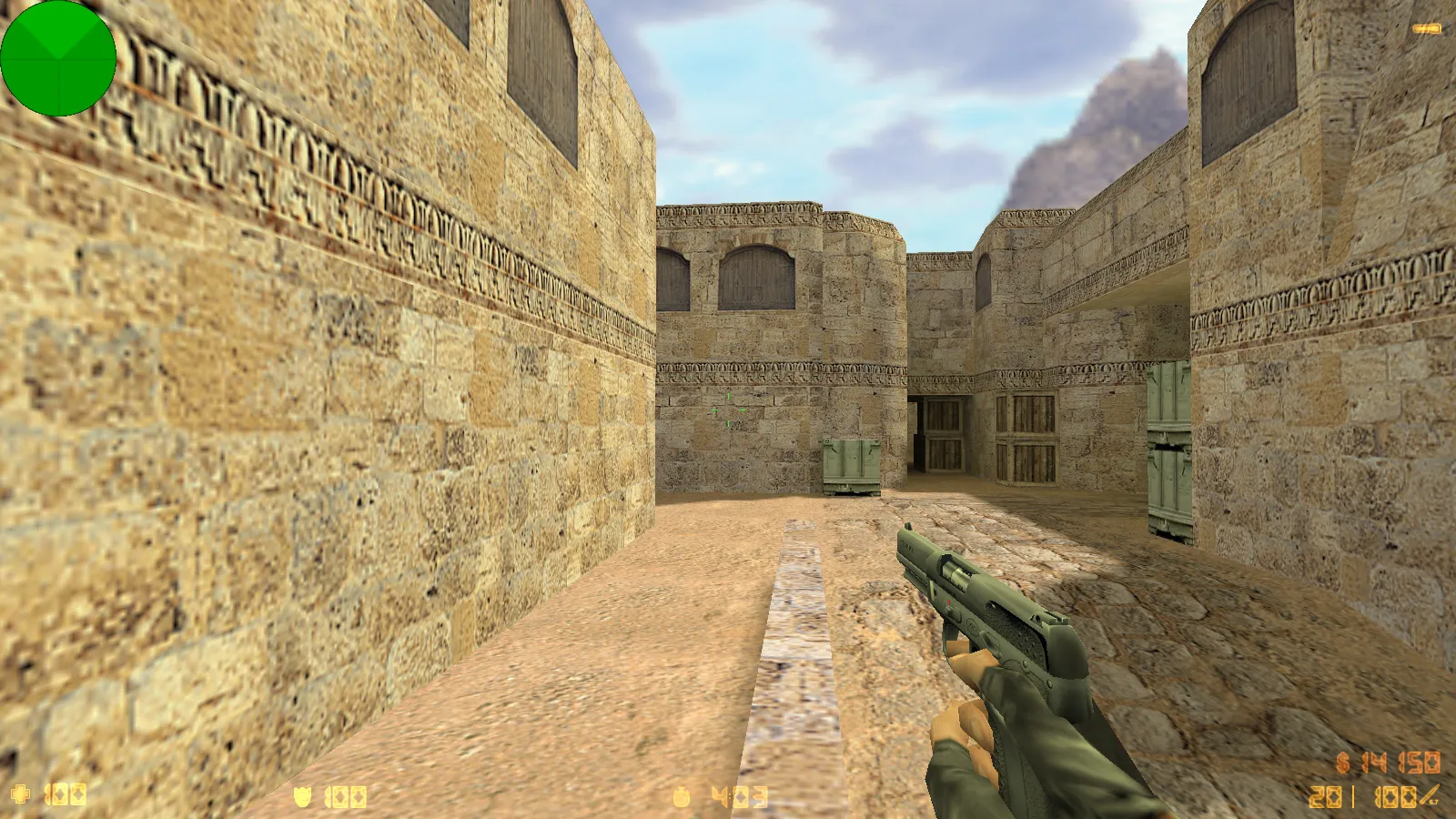 Скриншот  CS 1.2 сборка CS 1.6: модели v_ p_ w_, звуки, текстуры карт и фон спецназа в главном меню