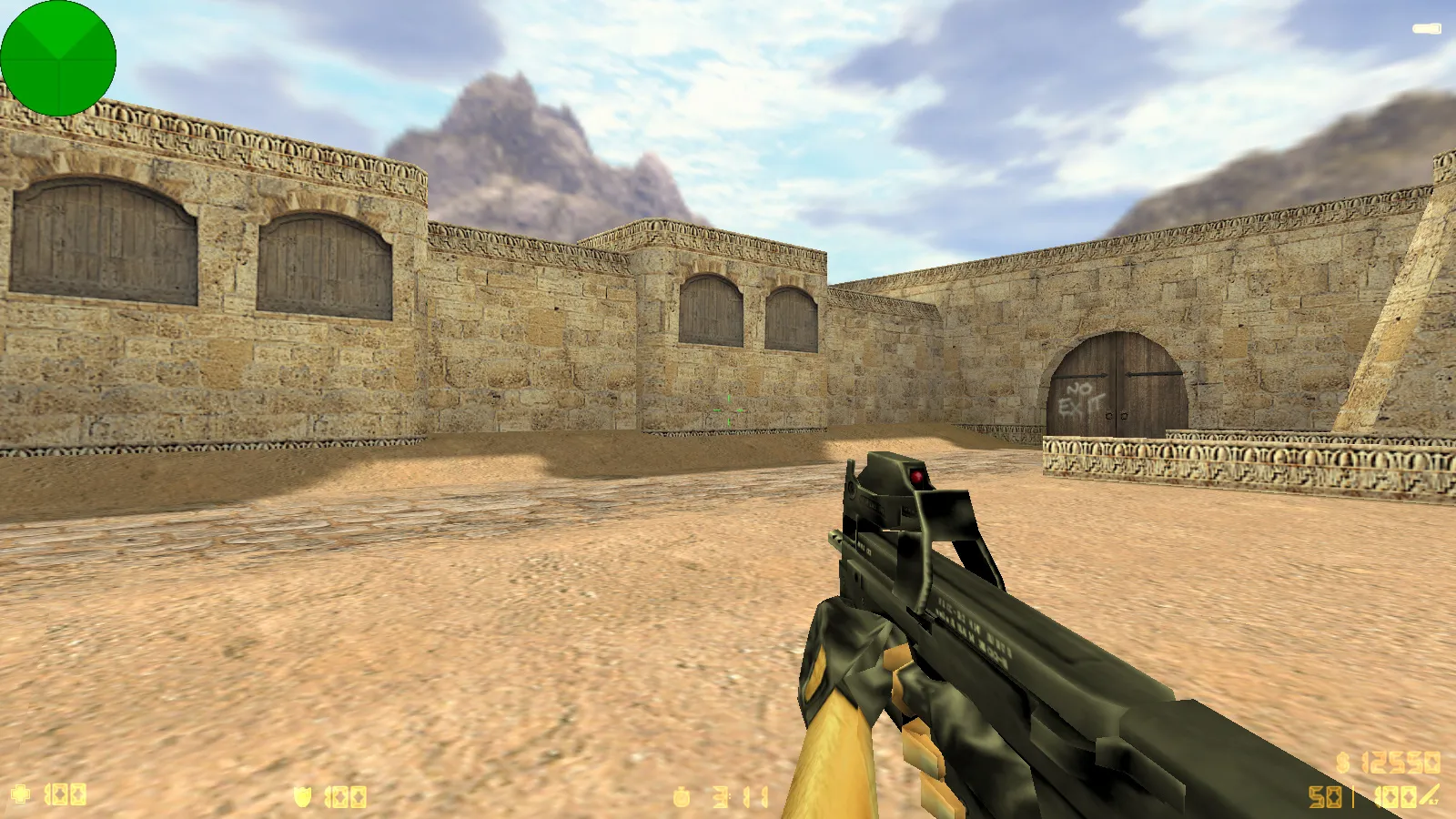 Скриншот  CS 1.2 сборка CS 1.6: модели v_ p_ w_, звуки, текстуры карт и фон спецназа в главном меню