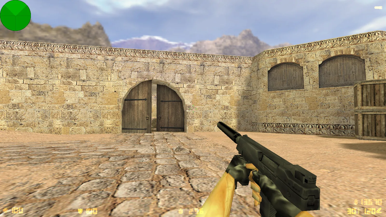 Скриншот  CS 1.2 сборка CS 1.6: модели v_ p_ w_, звуки, текстуры карт и фон спецназа в главном меню