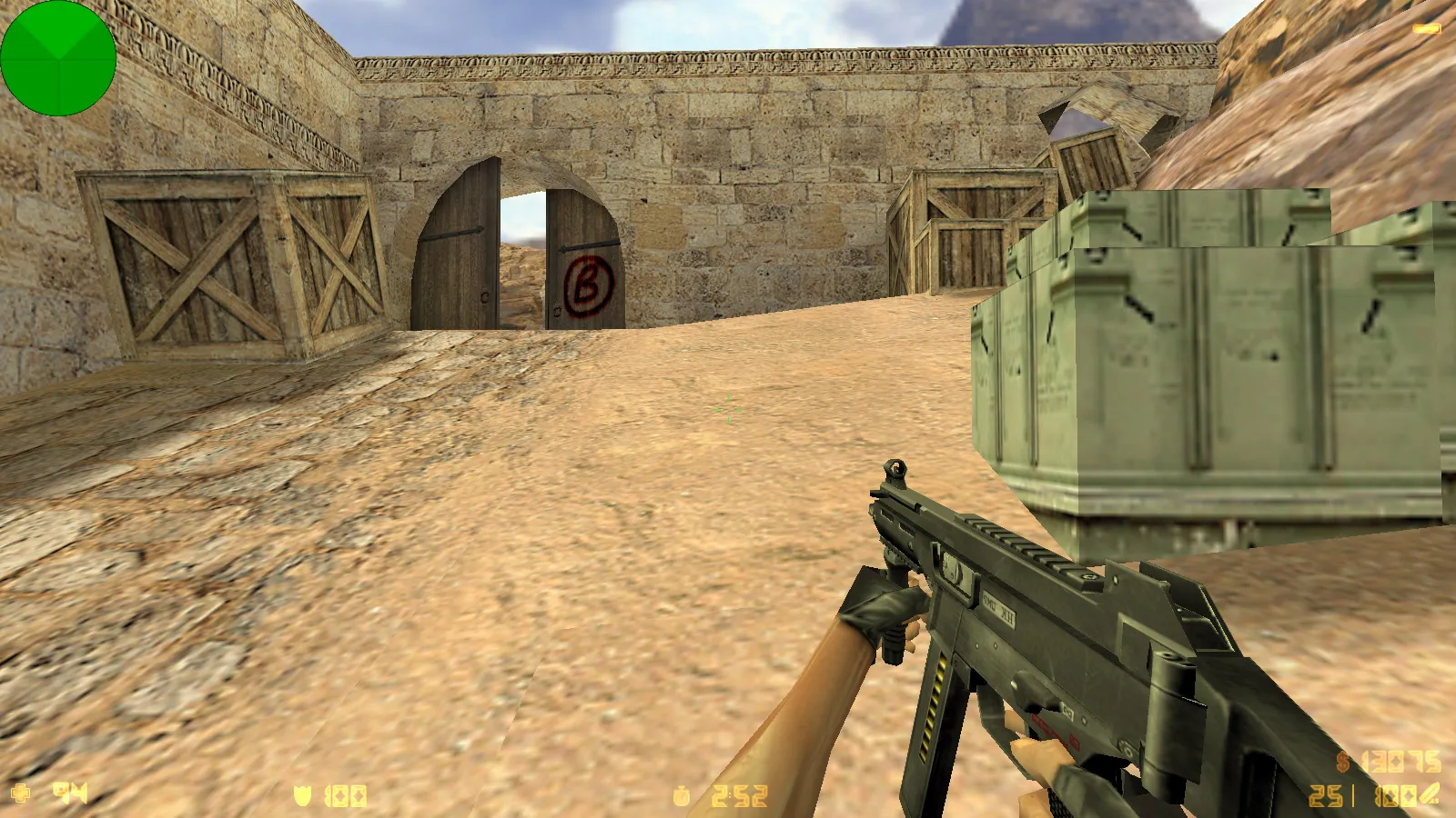 Скриншот  CS 1.2 сборка CS 1.6: модели v_ p_ w_, звуки, текстуры карт и фон спецназа в главном меню