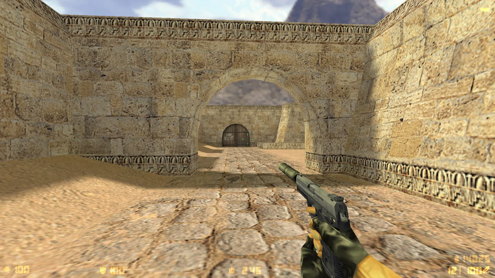 Скриншот  CS 1.2 сборка CS 1.6: модели v_ p_ w_, звуки, текстуры карт и фон спецназа в главном меню