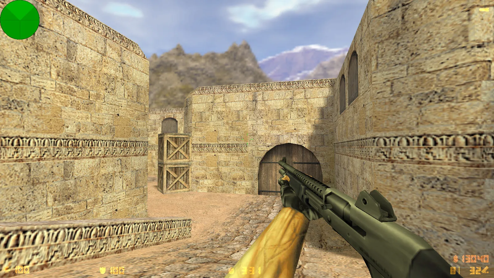 Скриншот  CS 1.3 сборка: модели оружия v_ p_ w_, звуки, текстуры карт и фон меню Beta 5 — версии и год