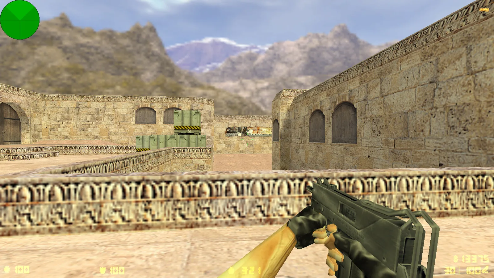 Скриншот  CS 1.3 сборка: модели оружия v_ p_ w_, звуки, текстуры карт и фон меню Beta 5 — версии и год