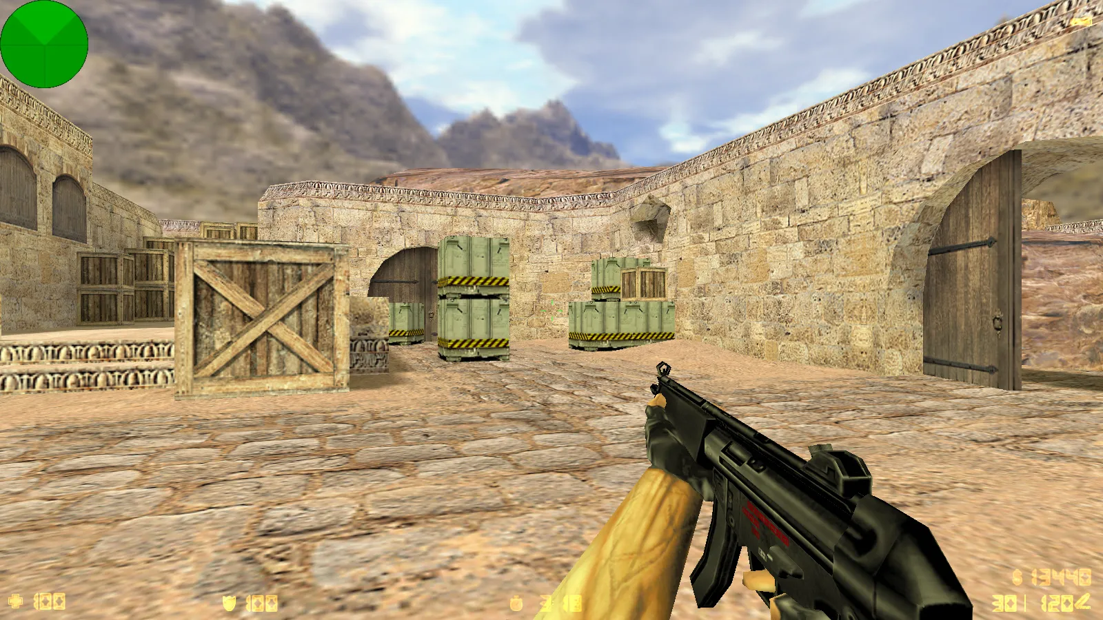 Скриншот  CS 1.3 сборка: модели оружия v_ p_ w_, звуки, текстуры карт и фон меню Beta 5 — версии и год