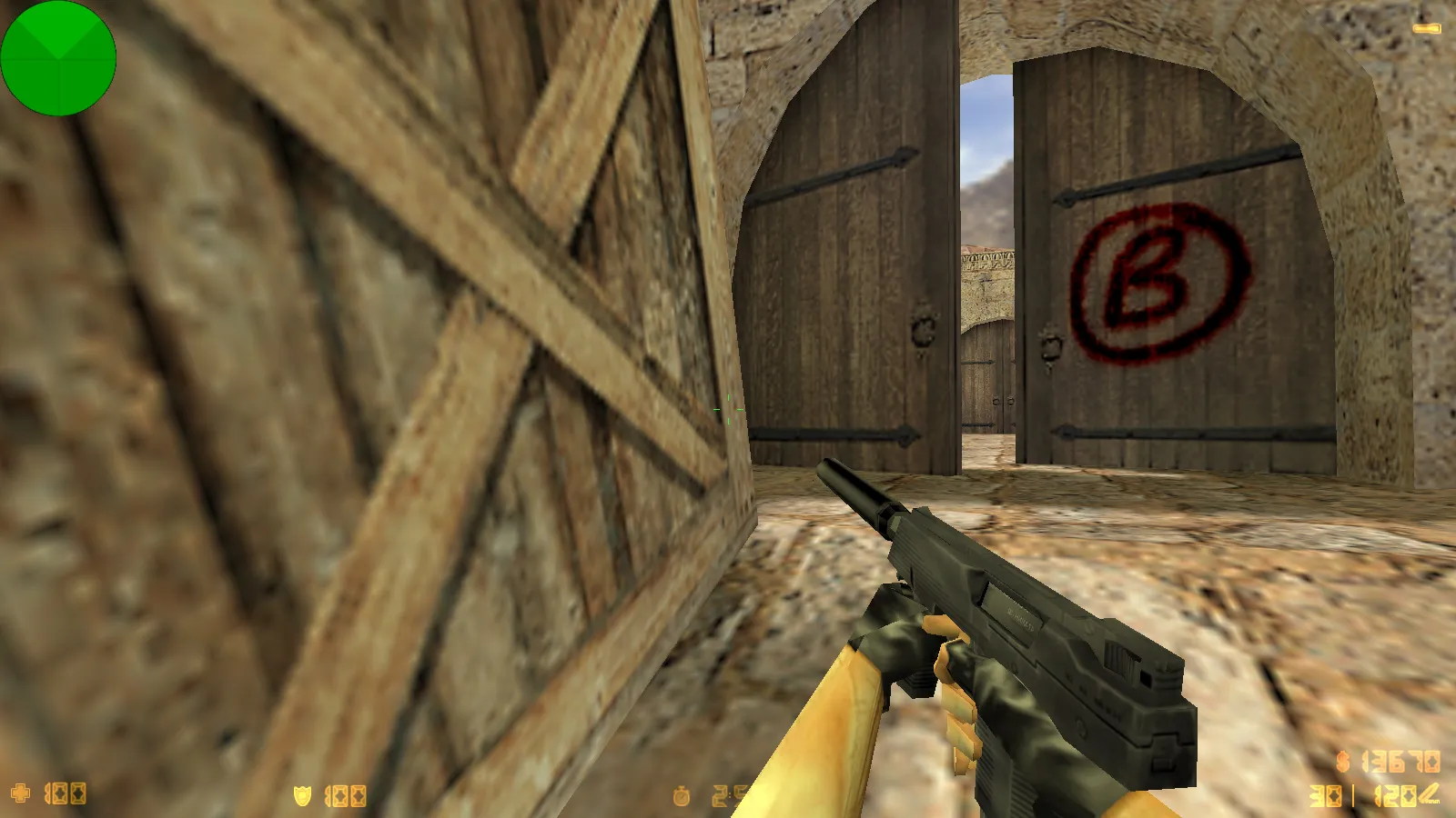 Скриншот  CS 1.3 сборка: модели оружия v_ p_ w_, звуки, текстуры карт и фон меню Beta 5 — версии и год