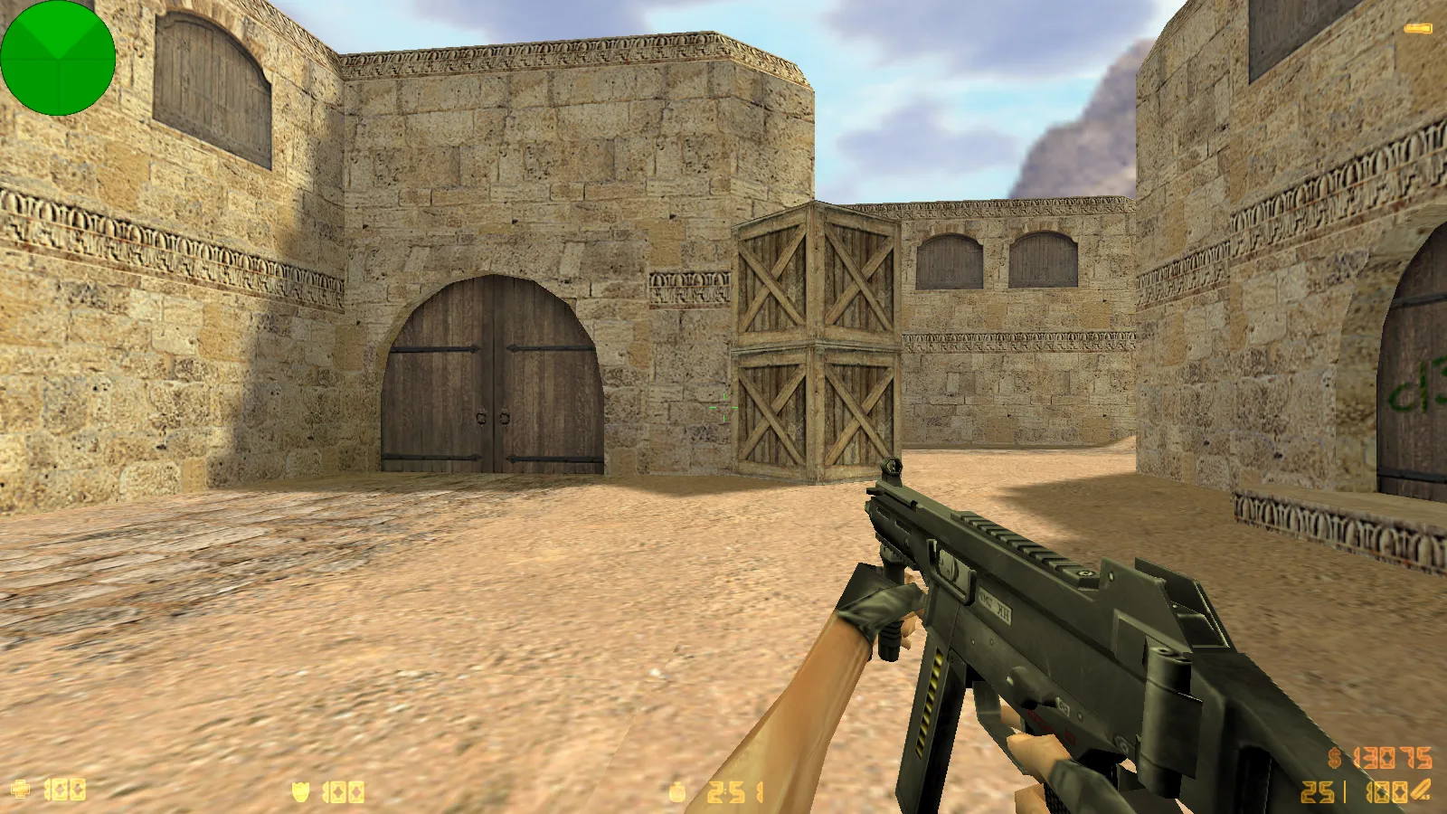 Скриншот  CS 1.3 сборка: модели оружия v_ p_ w_, звуки, текстуры карт и фон меню Beta 5 — версии и год