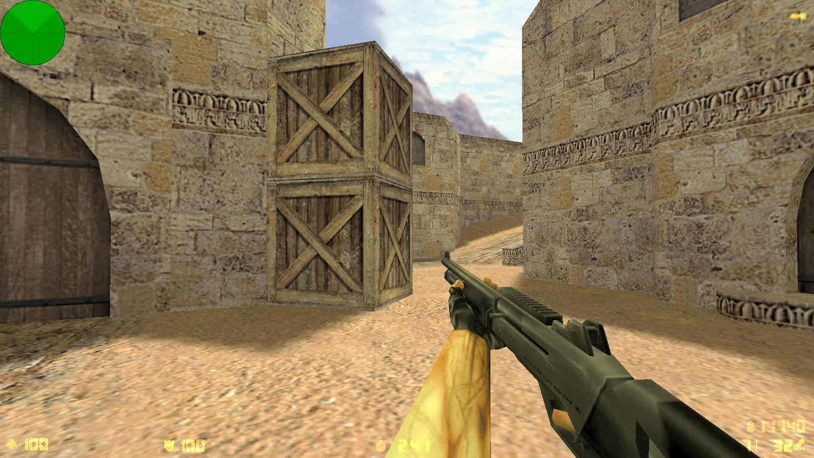 Скриншот  CS 1.3 сборка: модели оружия v_ p_ w_, звуки, текстуры карт и фон меню Beta 5 — версии и год