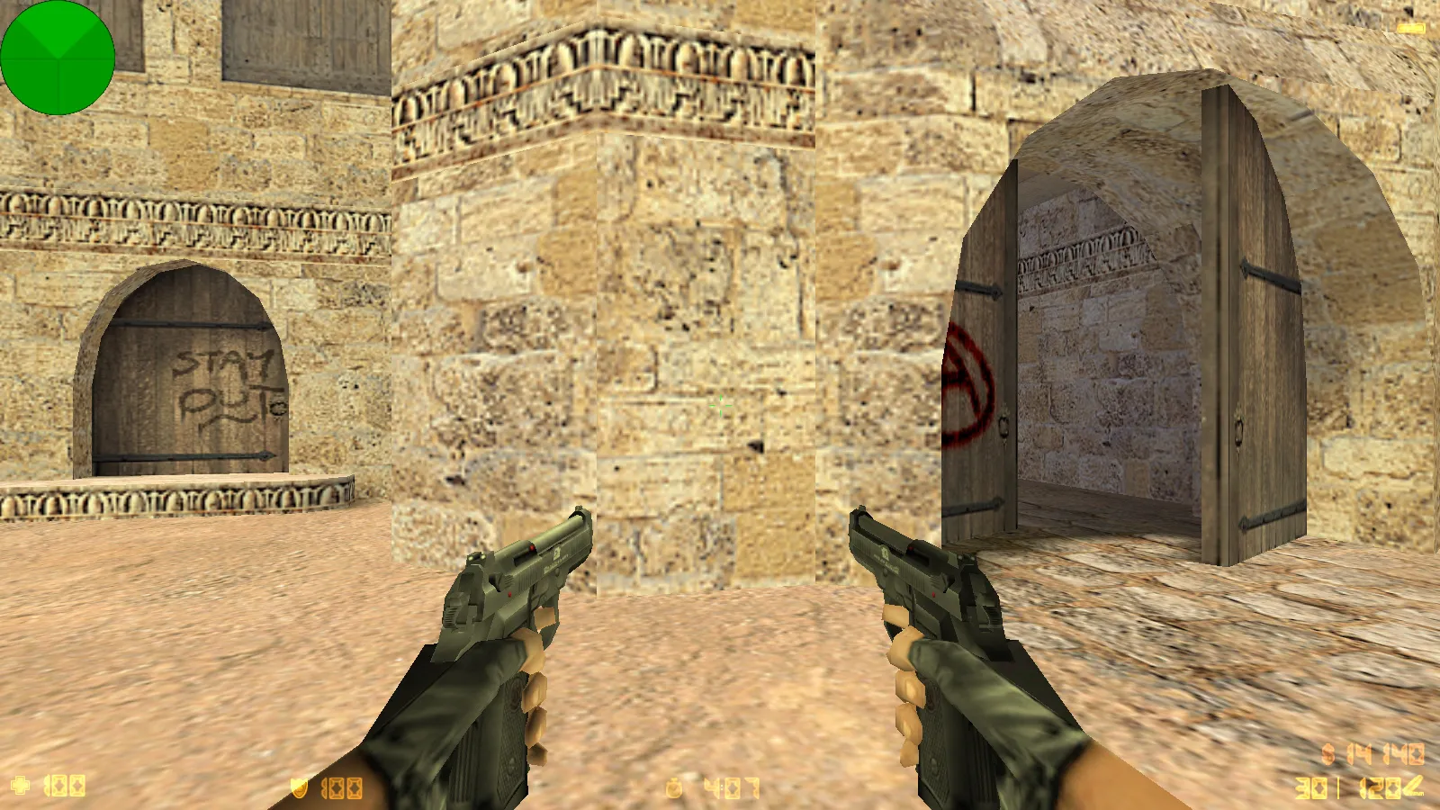 Скриншот  CS 1.5 сборка: версии и года, 5 новшеств, модели v_/p_/w_ оружия, звуки, текстуры и стабильный запуск