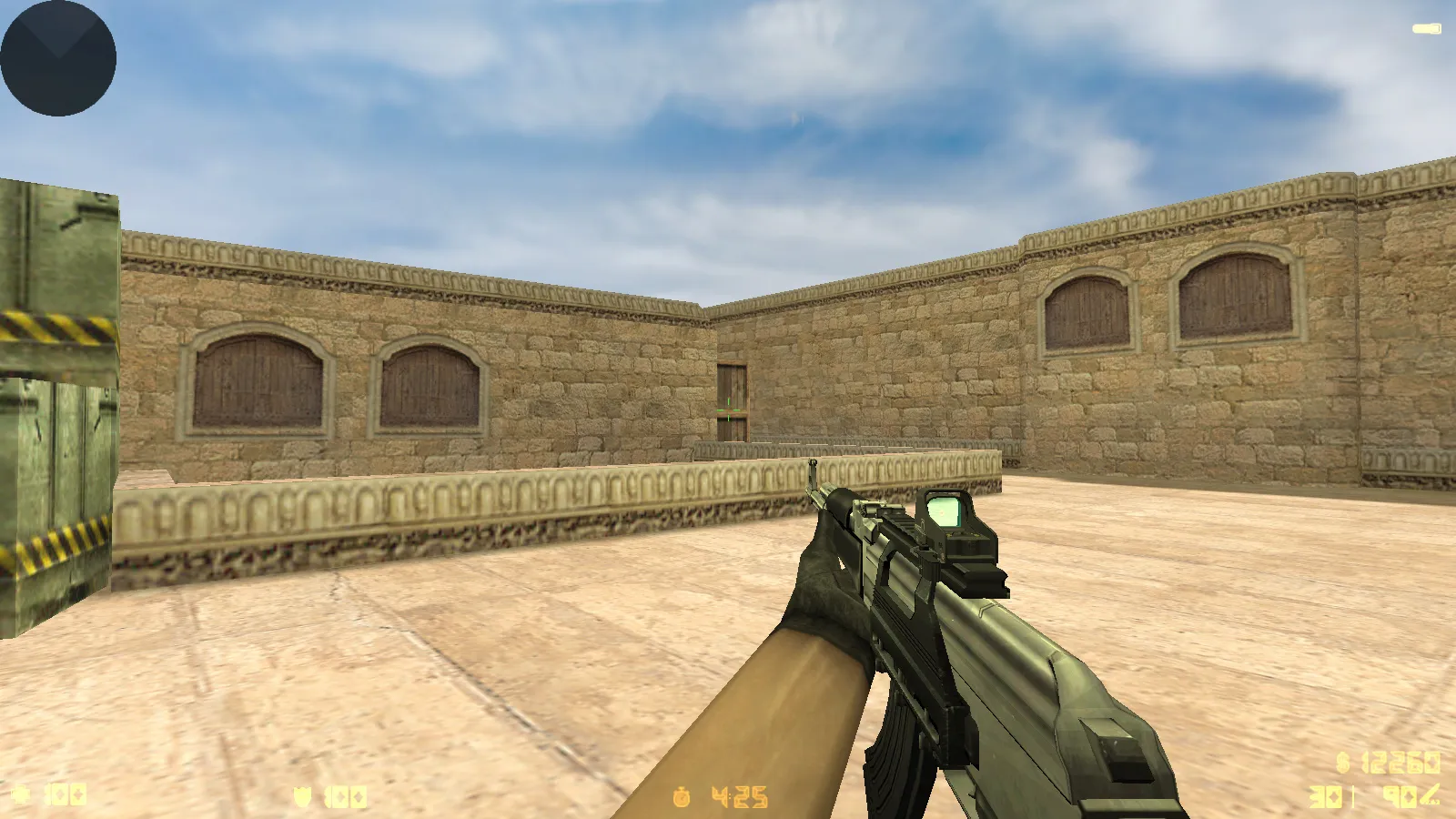 Скриншот CS 1.7 сборка: версии и года, оружие v_/p_/w_, анимации, звуки, config.cfg и защита MasterServer