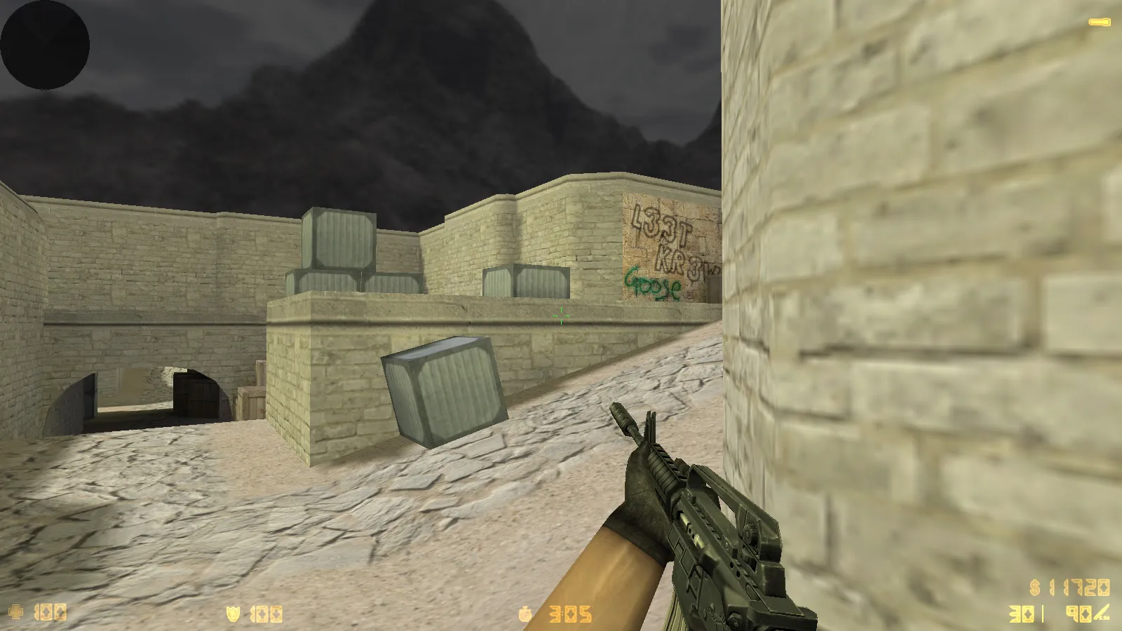 Скриншот  CS 1.8 сборка для CS 1.6: v_ p_ w_ модели оружия, звуки, интерфейс, стабильный config.cfg и защита MasterServer-подмены