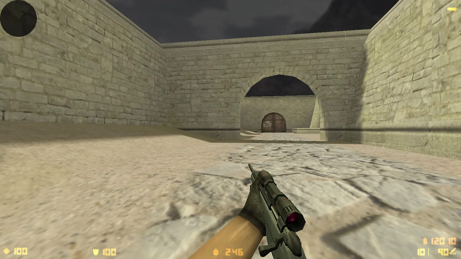 Скриншот  CS 1.8 сборка для CS 1.6: v_ p_ w_ модели оружия, звуки, интерфейс, стабильный config.cfg и защита MasterServer-подмены