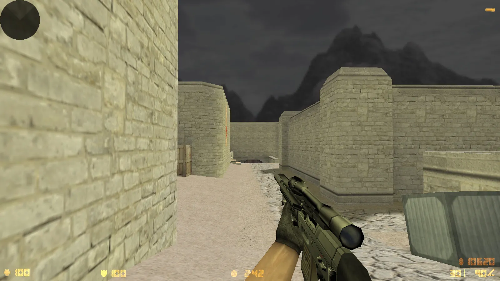 Скриншот  CS 1.8 сборка для CS 1.6: v_ p_ w_ модели оружия, звуки, интерфейс, стабильный config.cfg и защита MasterServer-подмены