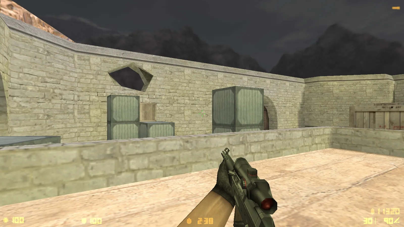 Скриншот  CS 1.8 сборка для CS 1.6: v_ p_ w_ модели оружия, звуки, интерфейс, стабильный config.cfg и защита MasterServer-подмены