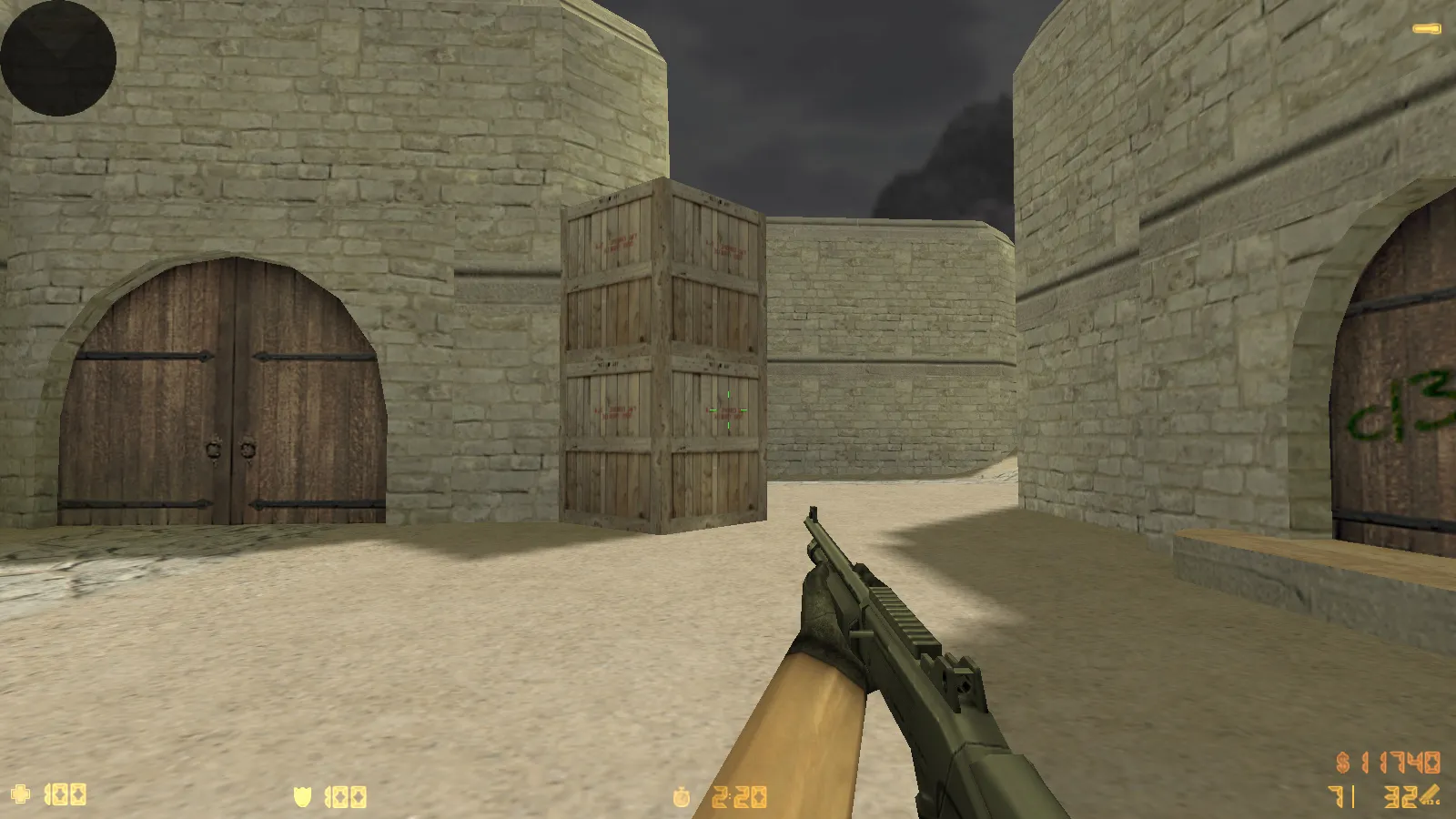 Скриншот  CS 1.8 сборка для CS 1.6: v_ p_ w_ модели оружия, звуки, интерфейс, стабильный config.cfg и защита MasterServer-подмены