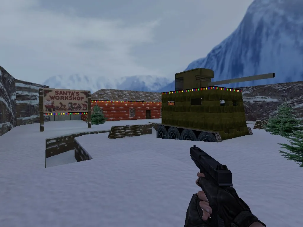Скриншот Карта xmas_crazytank для CS 1.6 - тактический геймплей и баланс