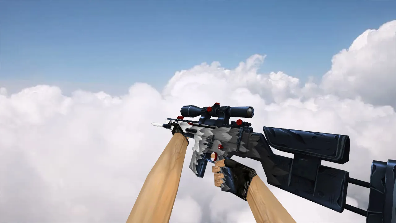 Скриншот Модель SCAR-20 White Fang для CS 1.6 - Отличное оружие