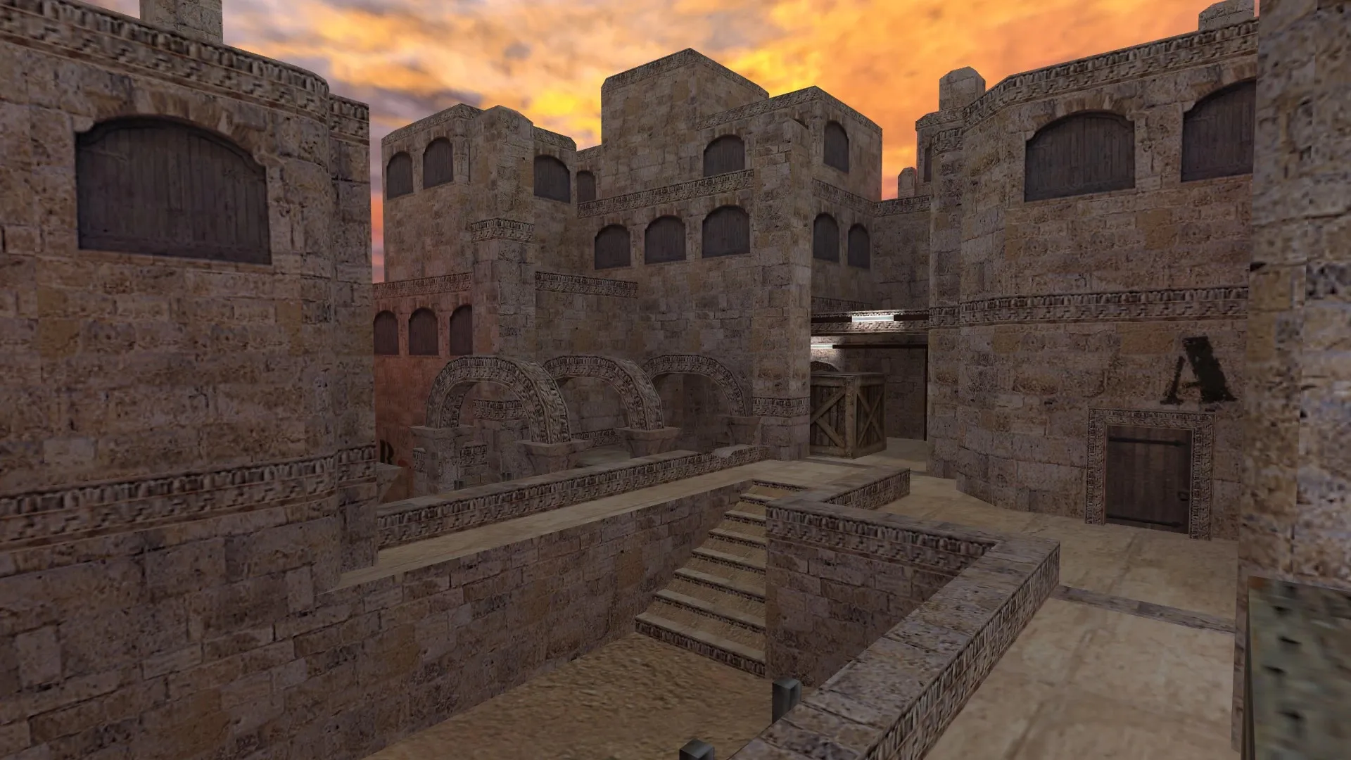 Скриншот  de_buried для CS 1.6: настройка, точки, .nav, оптимизация wpoly/epoly и чистый конфиг