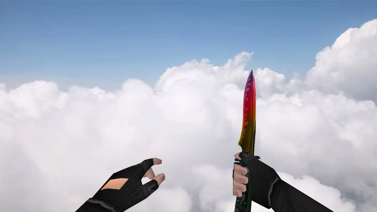 Скриншот Модель «Default Knife Faded» v_knife для CS 1.6: звуки, анимация осмотра, качество текстур и настройка под твой config.cfg