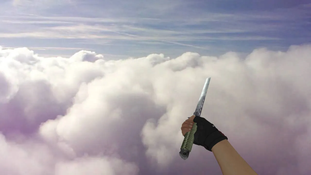 Скриншот Модель ножа «Ninjato» для CS 1.6: v_, p_, w_ модели, звук, анимация осмотра и качество текстур