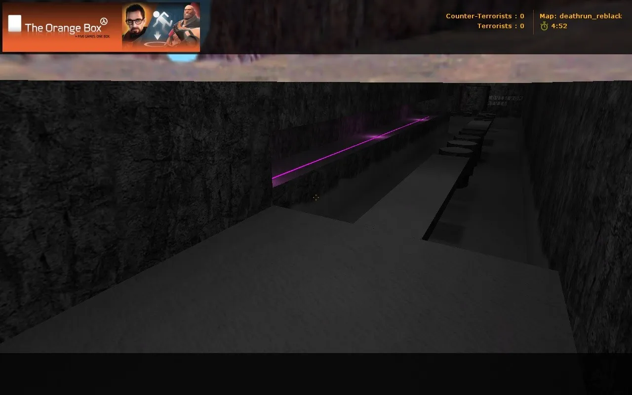Скриншот  deathrun_reblack для CS 1.6 — карта deathrun, точки, оптимизация, .nav и баланс сторон