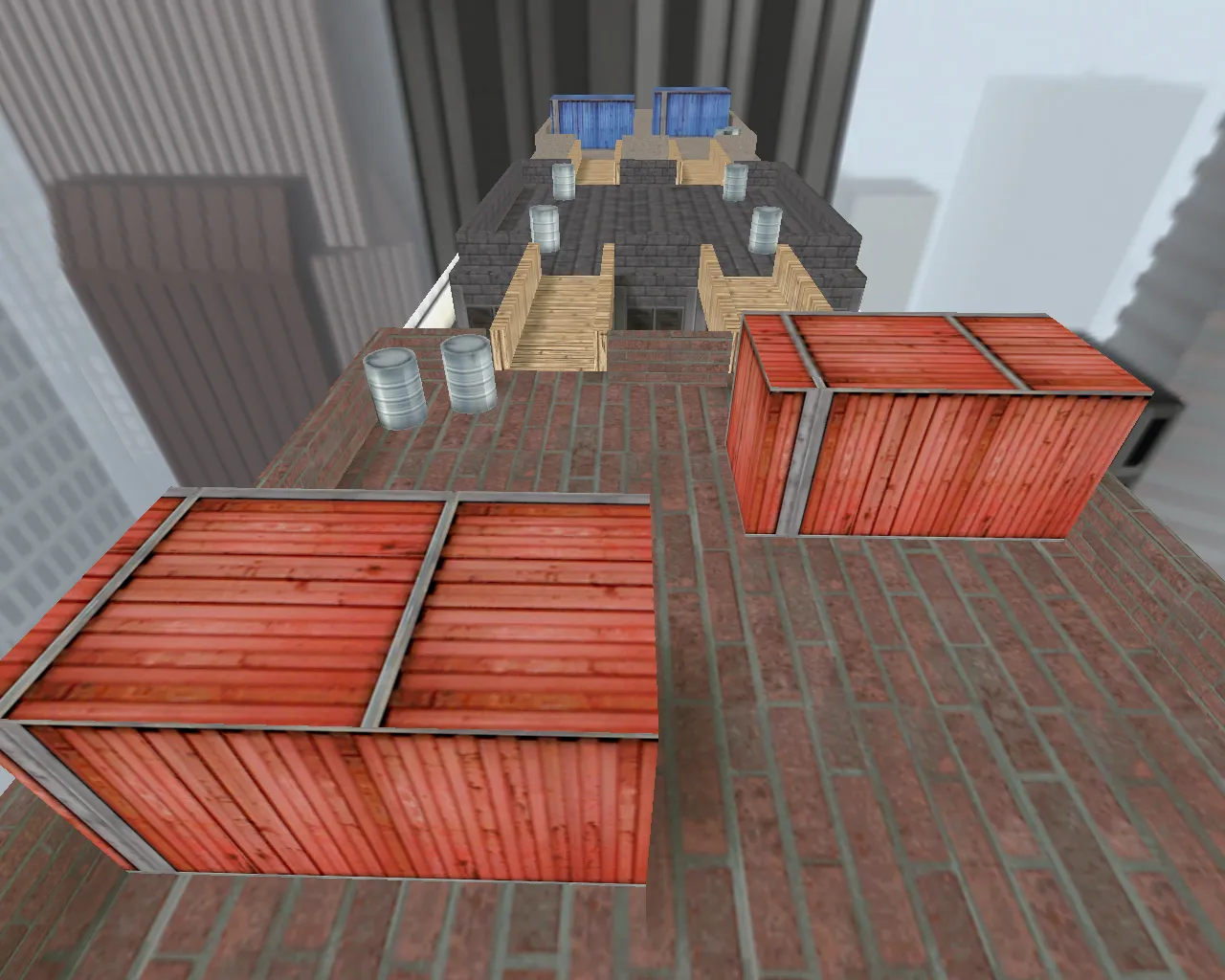 Скриншот  Карта «ka_rooftop» для CS 1.6: ножевые раунды, баланс сторон, .nav для ботов и оптимизация