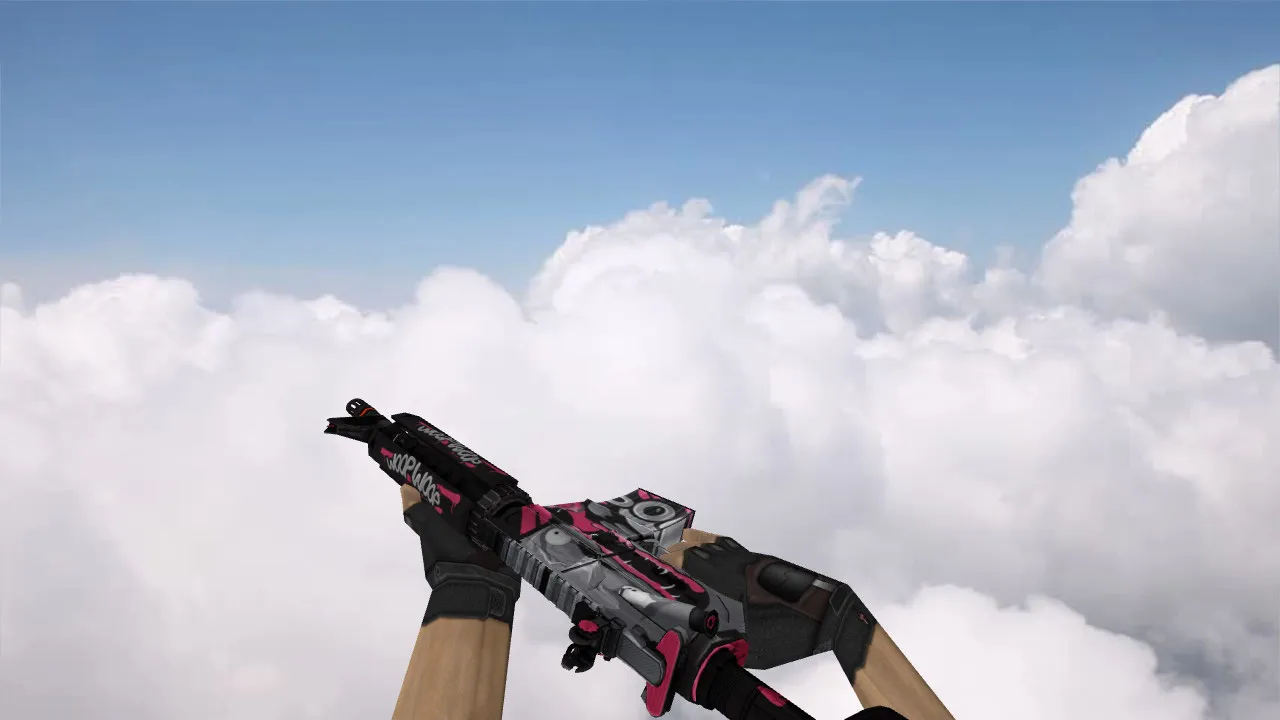 Скриншот Модель M4A1 «M4A4 Woop Woop» v_ p_ w_ для CS 1.6: звуки, анимация осмотра и текстуры