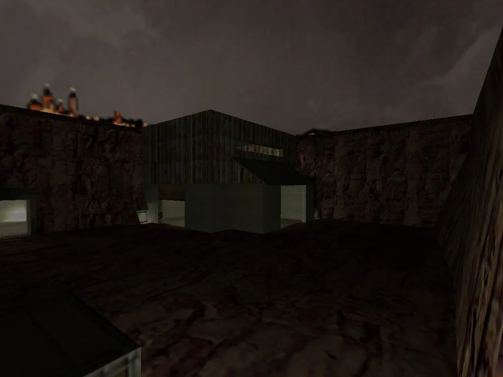 Скриншот  Карта de_nuke2 для CS 1.6: стратегические возможности и тактики