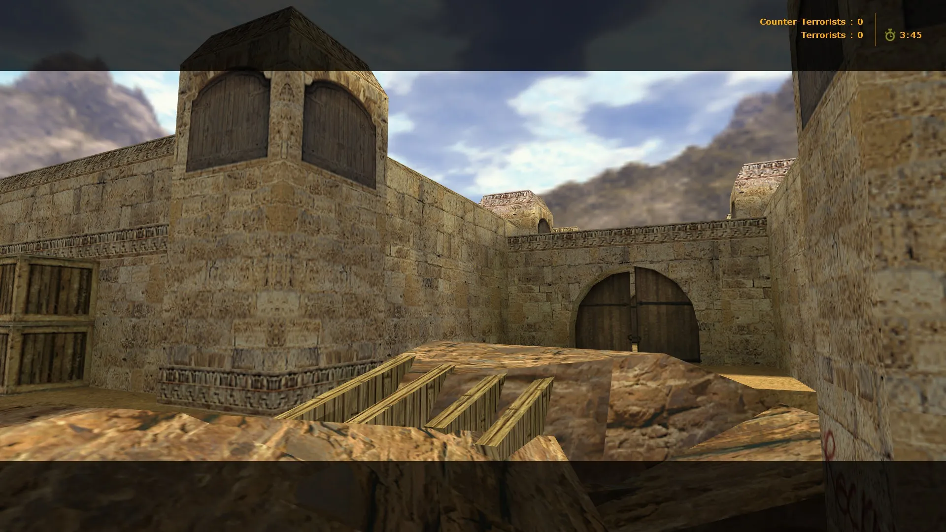 Скриншот  Карта «!dan!dust» для CS 1.6: тактика за Т и КТ, точки, оптимизация, .nav и конфиг