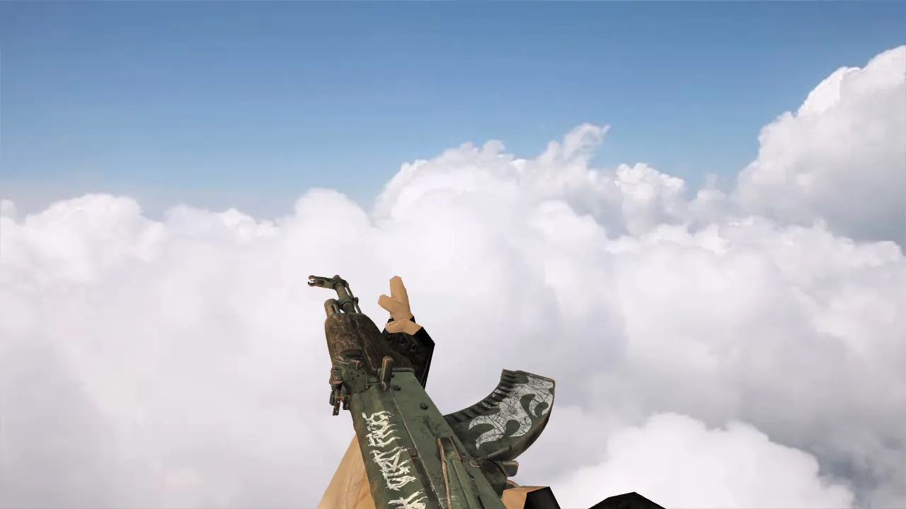 Скриншот Модель «AK-47 Fallen Warrior» для CS 1.6: Погрузитесь в мир