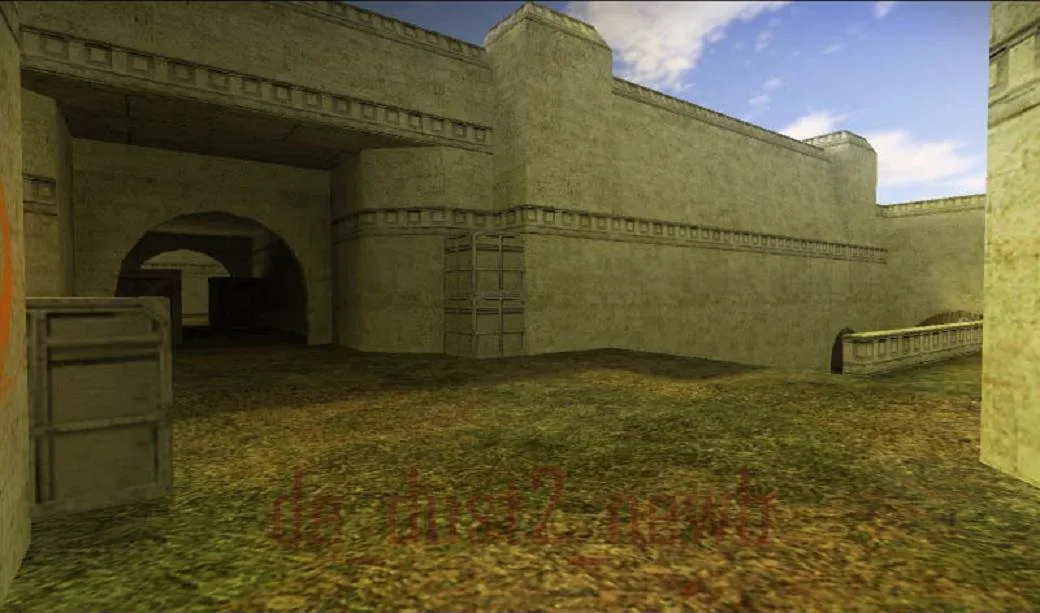 Скриншот  de_dust2_newb — карта DE для CS 1.6: точки, маршруты, .nav и оптимизация