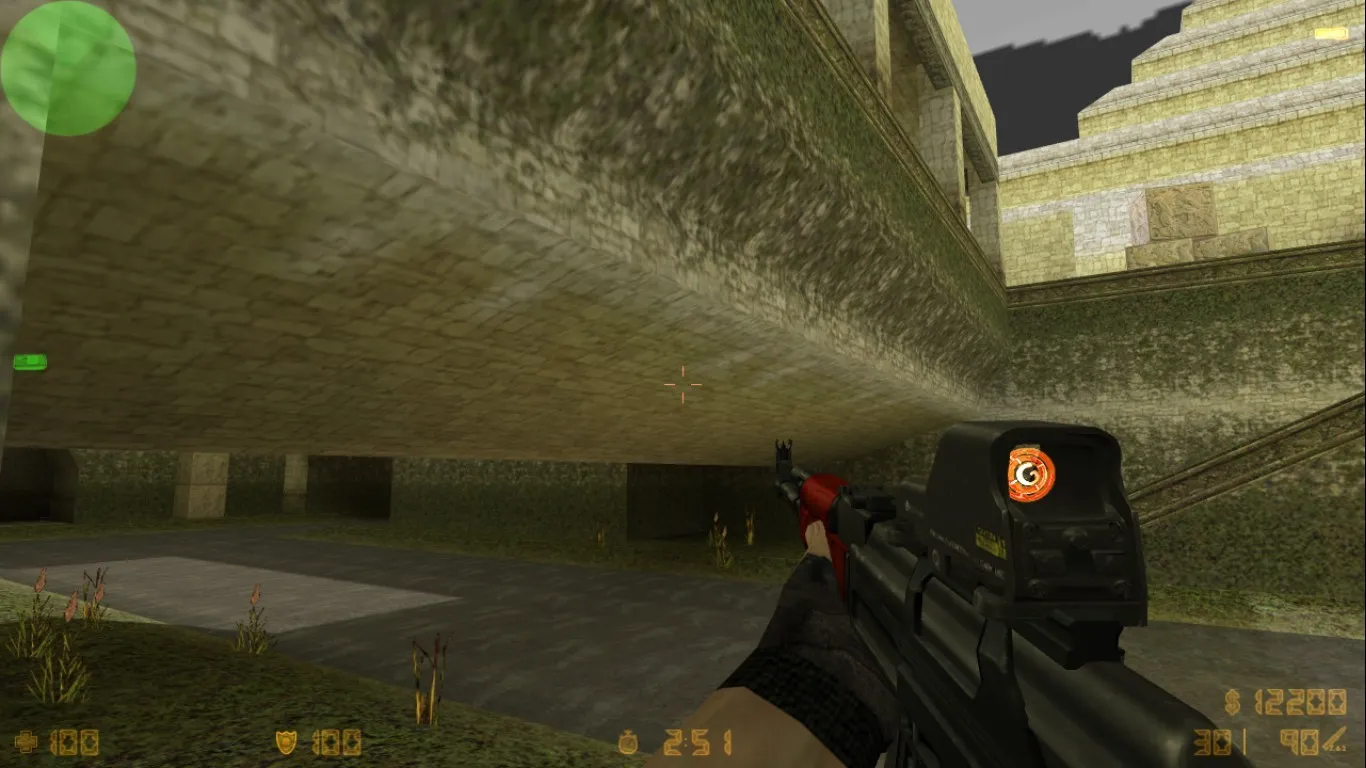 Скриншот  de_aztec2014 карта для CS 1.6: тактики, точки, nav для ботов, оптимизация wpoly/epoly