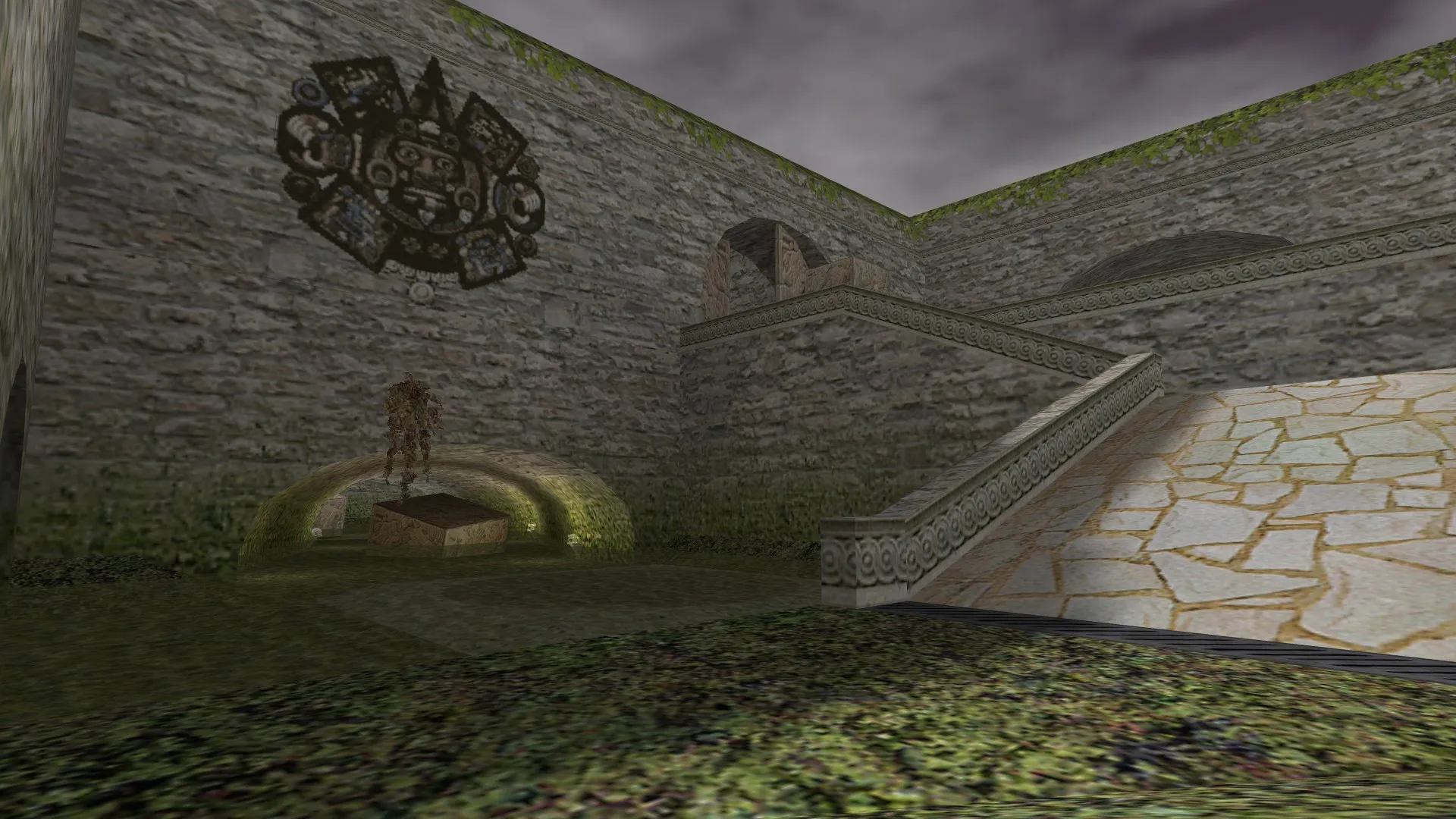 Скриншот  de_aztec3 для CS 1.6: тактика за CT и T, точки, .nav для ботов и оптимизация карты