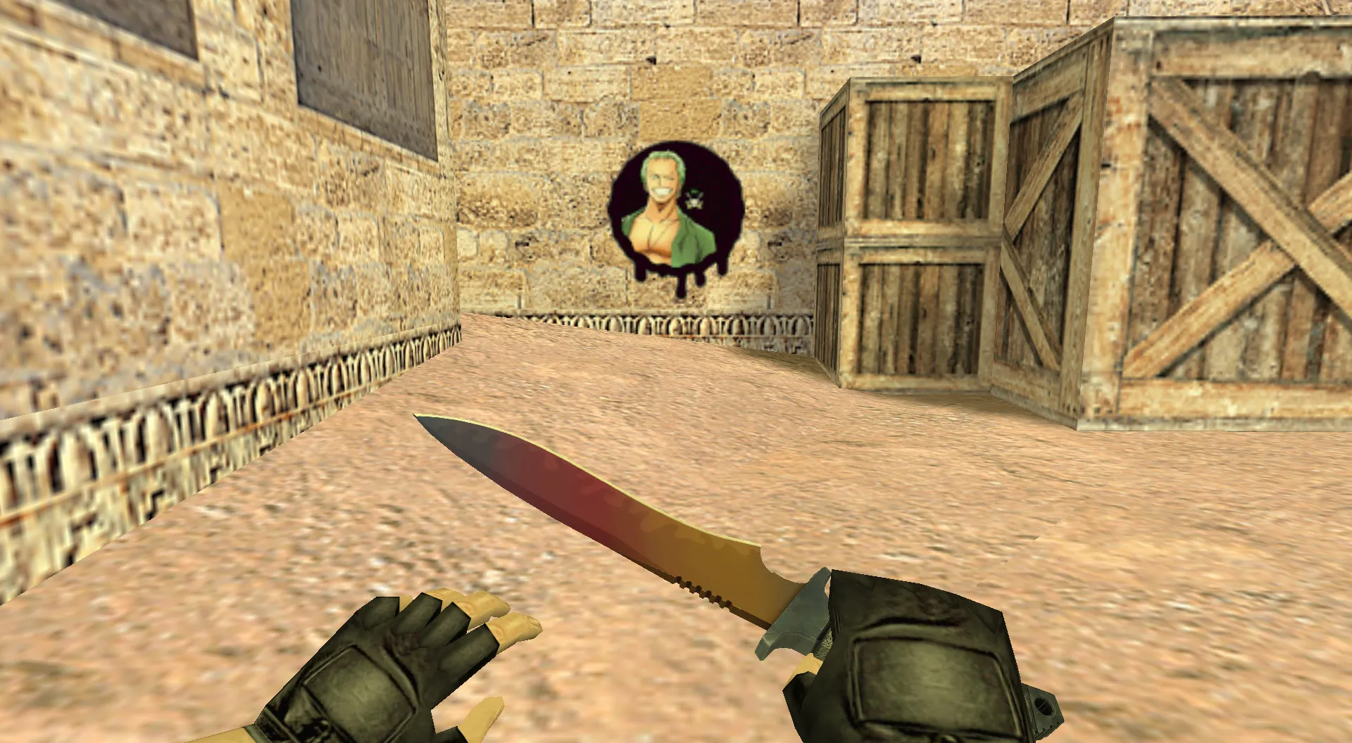 Скриншот Граффити «Ророноа Зоро» для CS 1.6 - Уникальное оформление для игры