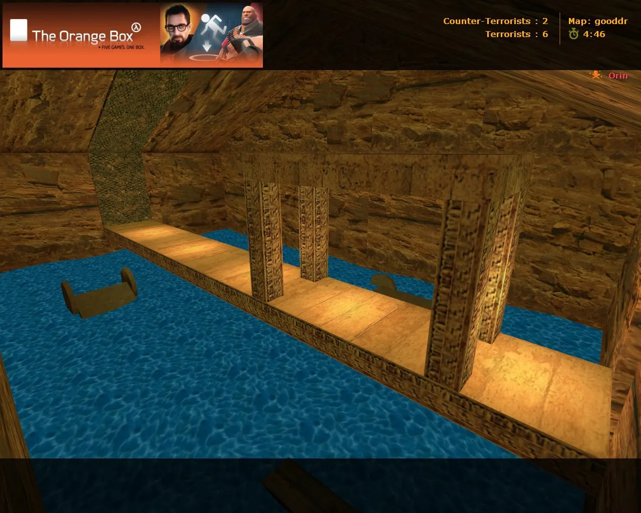 Скриншот  deathrun_dustdivi2_final для CS 1.6: баланс сторон, точки, .nav и оптимизация карты