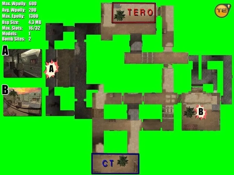 Скриншот  Карта de_jaylah для CS 1.6: Тактика и анализ
