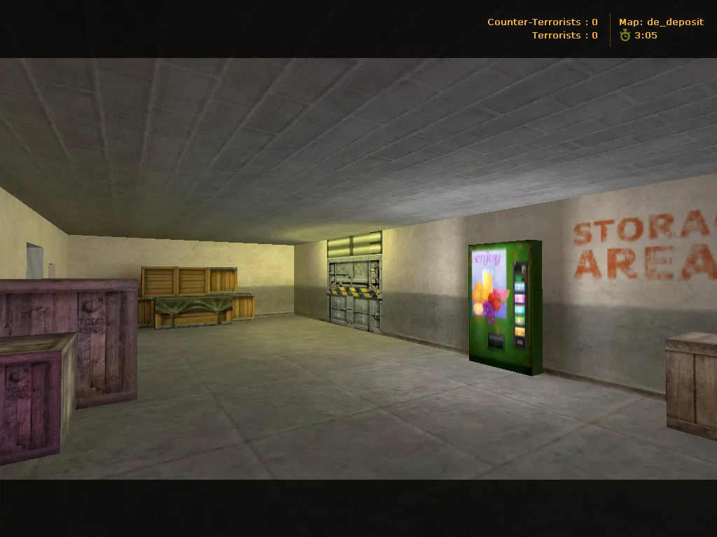 Скриншот  de_deposit для CS 1.6: точки, ротации, b-выходы и настройка для стабильного фпс