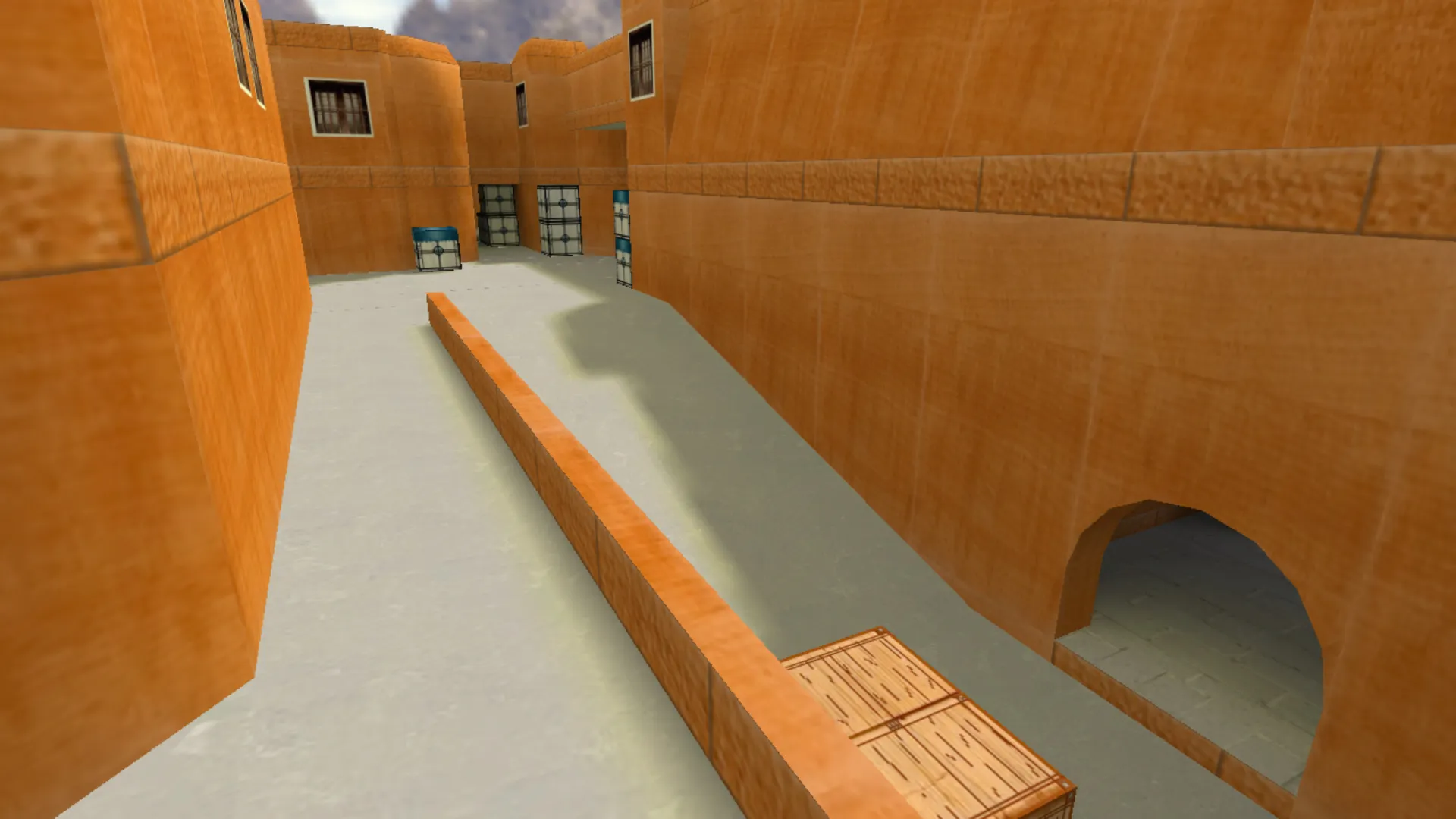 Скриншот  Карта de_dust2_2x2_heroes для CS 1.6: Даст2х2 от «Герои Украины» — баланс сторон, .nav для ботов, оптимизация