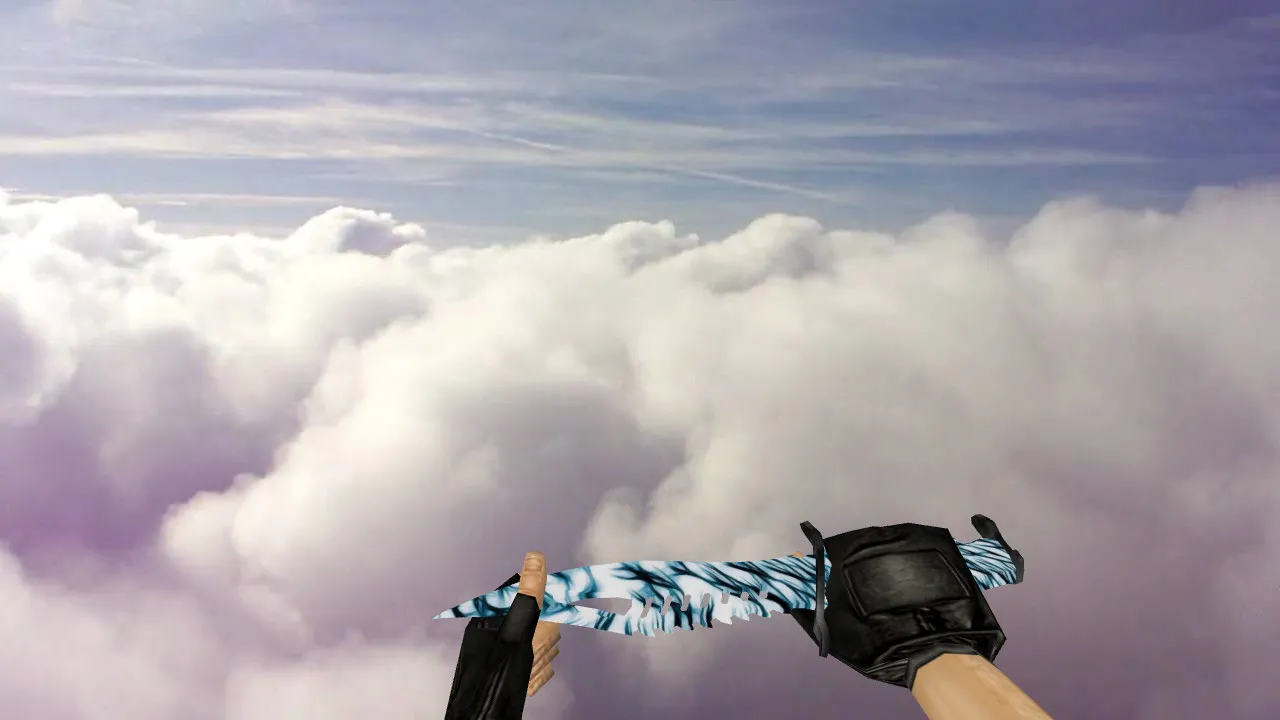 Скриншот Модель ножа «Nautilus Vortex» v_ knife для CS 1.6: звуки, анимация осмотра, качество текстур