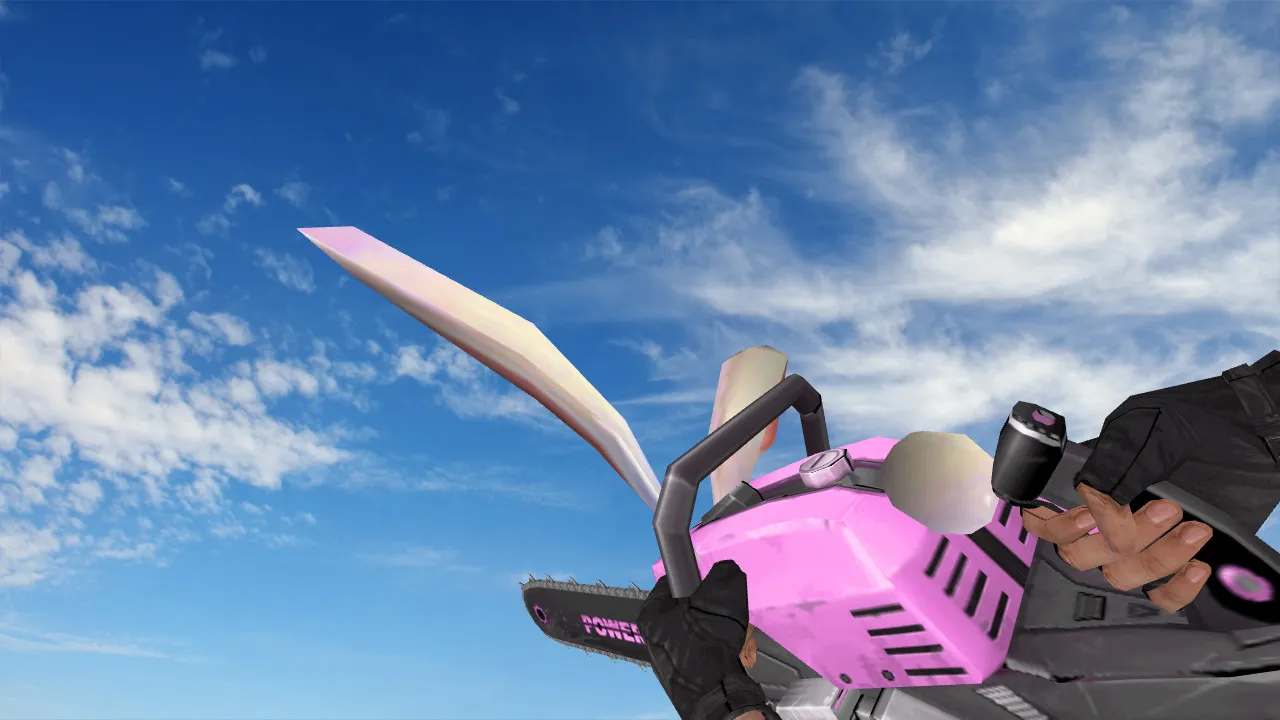 Скриншот Модель ножа «CHAINSAW Valentine» для CS 1.6: v_, p_, w_ модели, звук, анимация осмотра, качество текстур