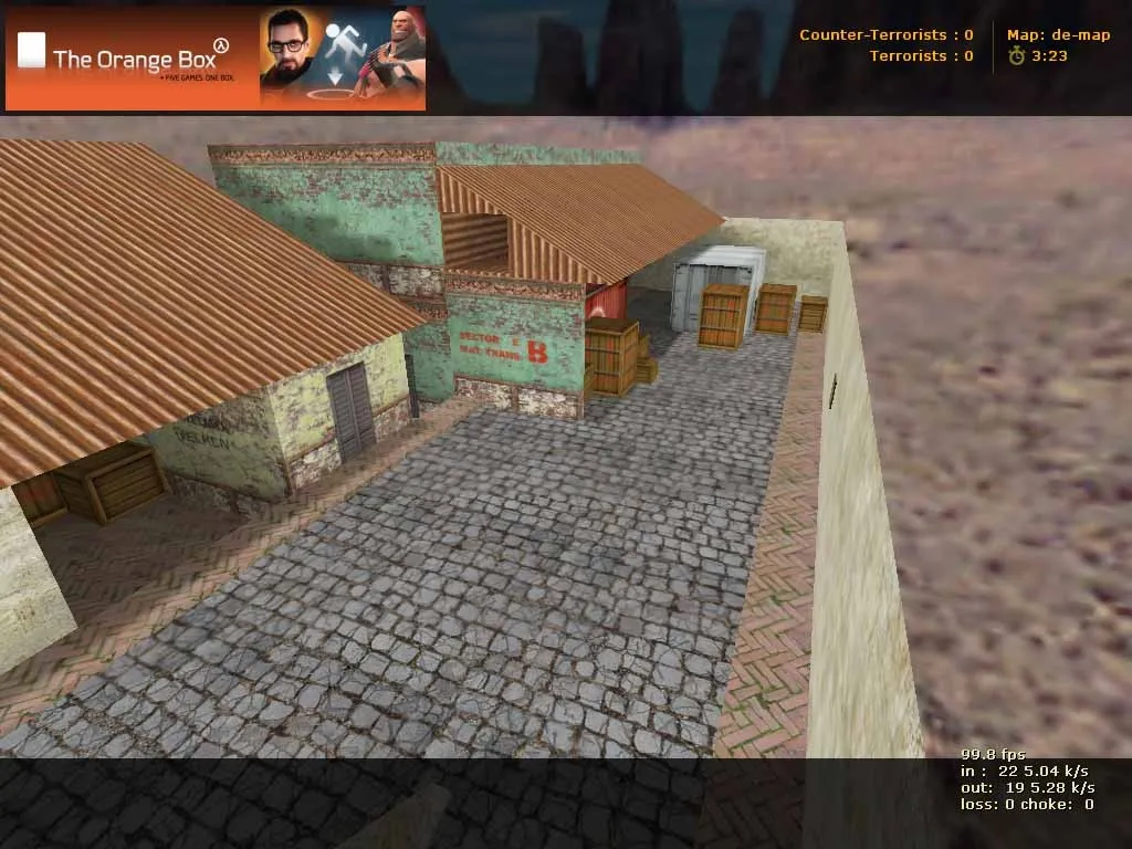 Скриншот  Карта de_joy-net для CS 1.6: Тактика и особенности